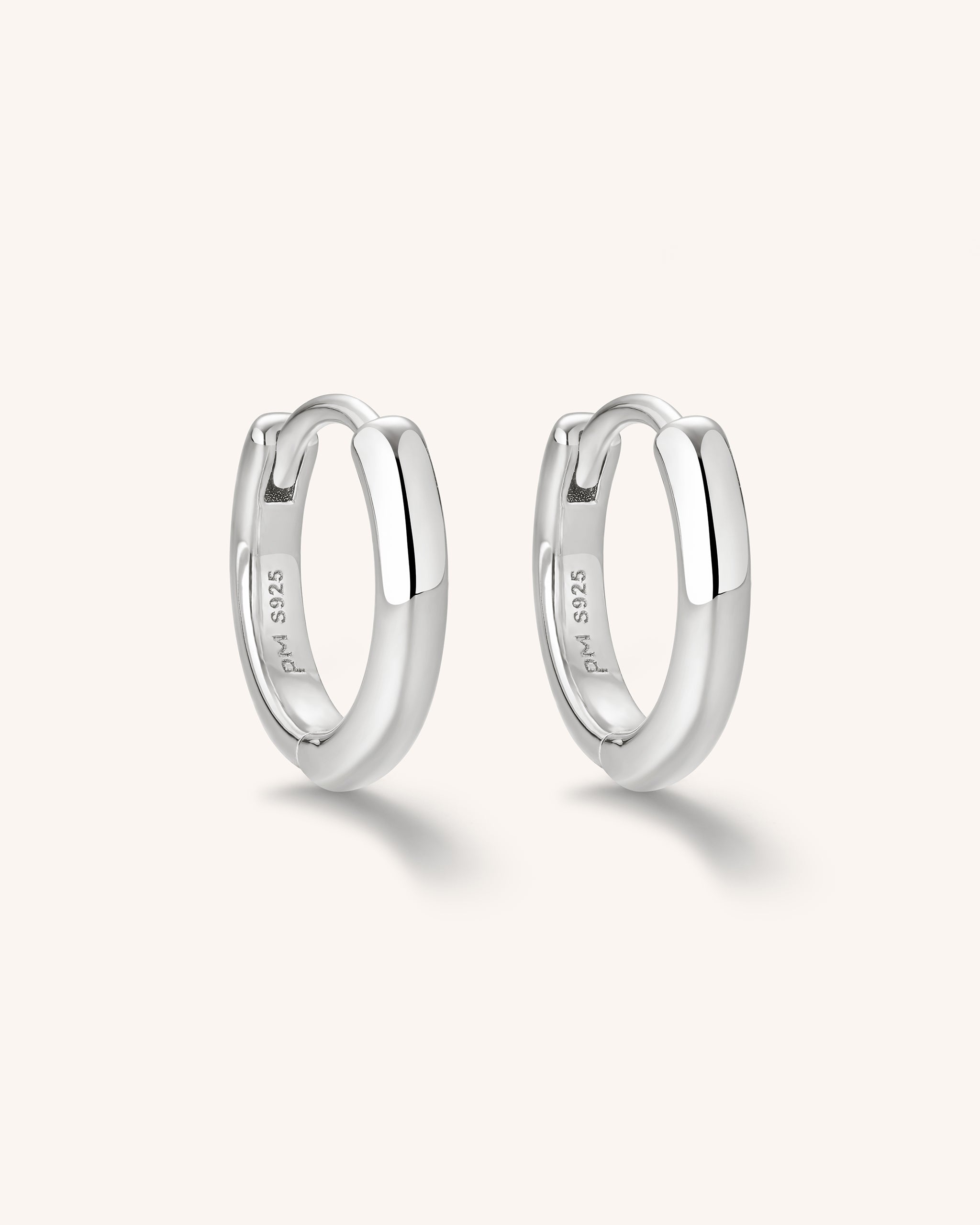 Sterling Silver Essential Huggie Hoops for Women