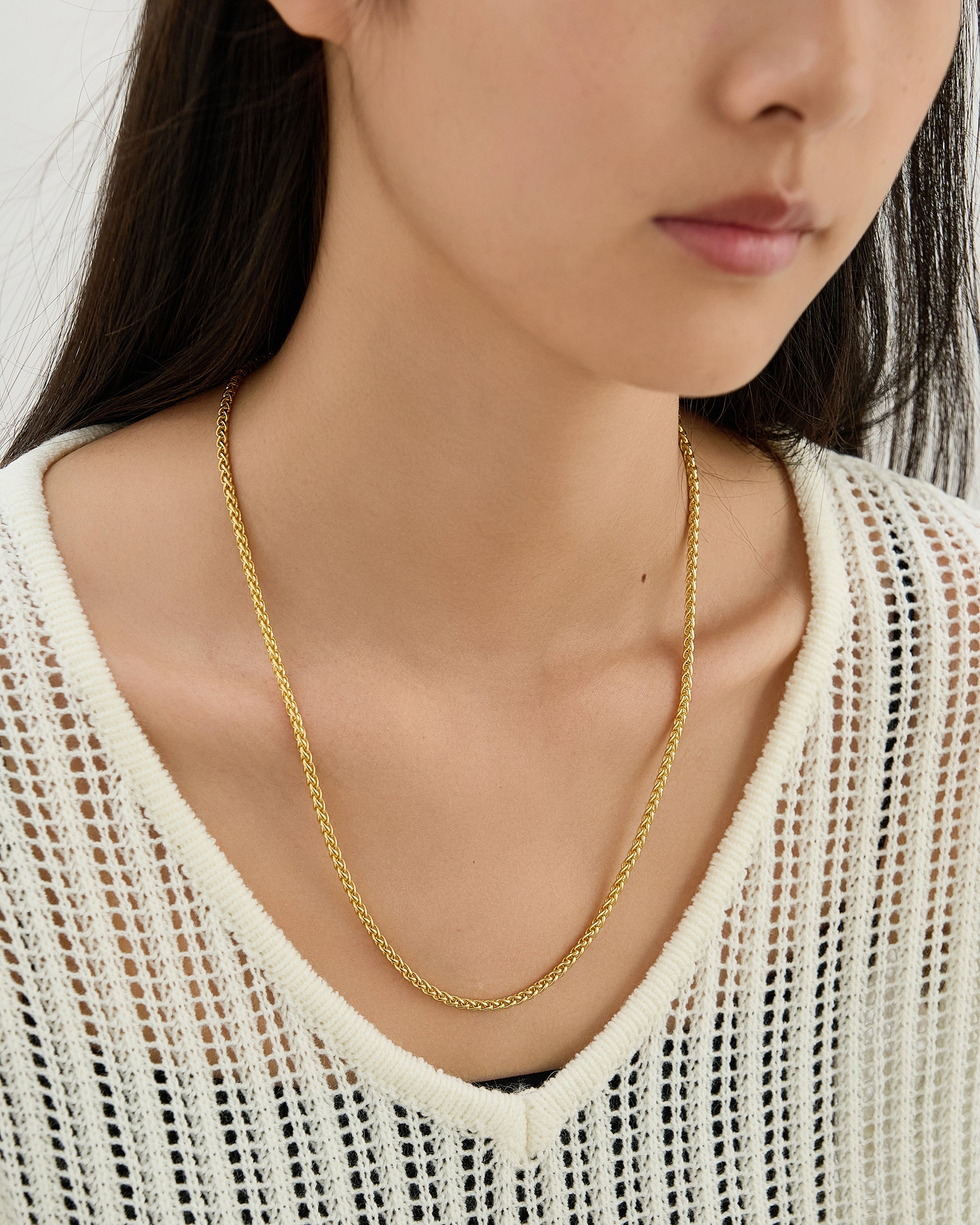 Wheat Chain Necklace for Women