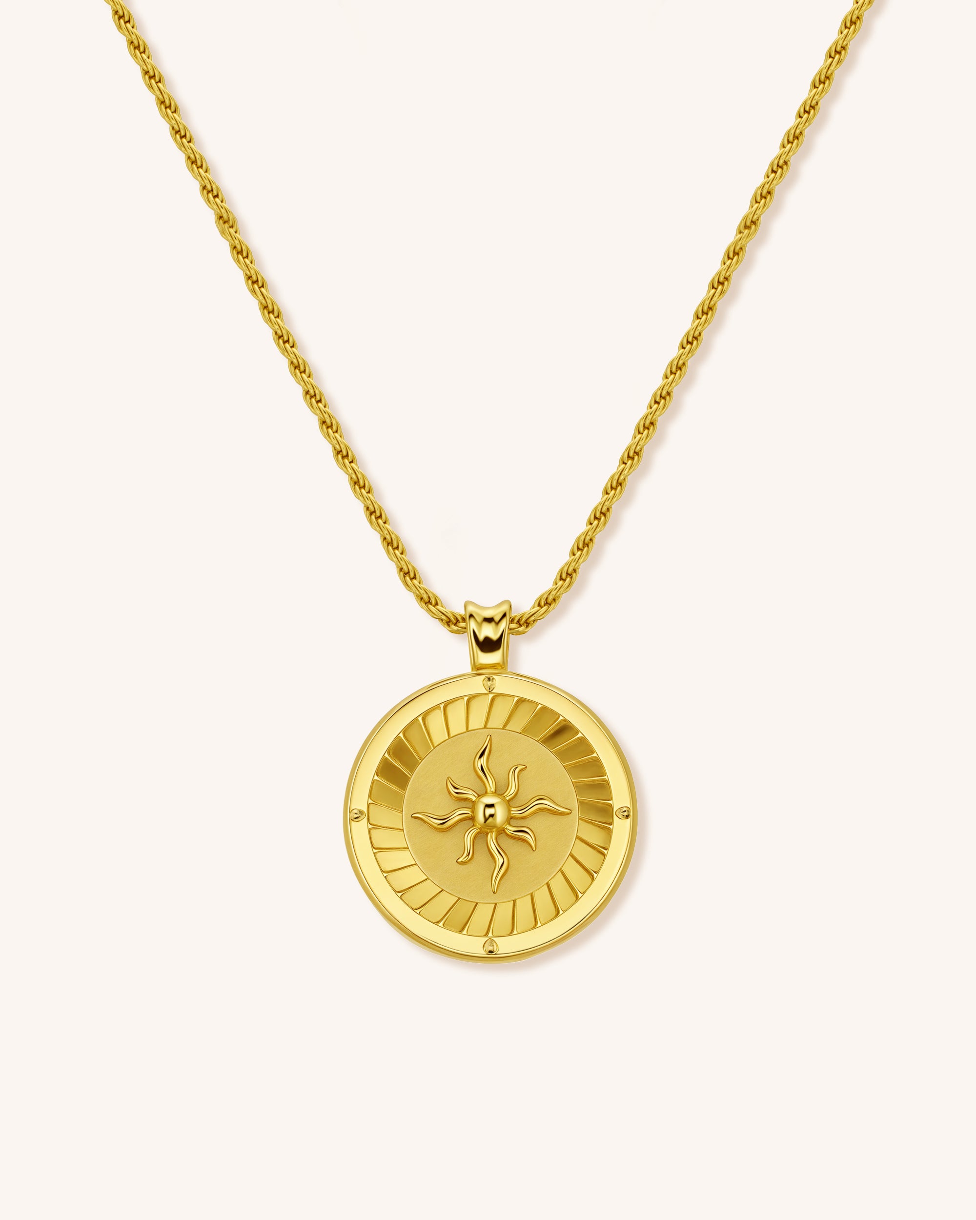 18k Gold Vermeil Pendant for Men