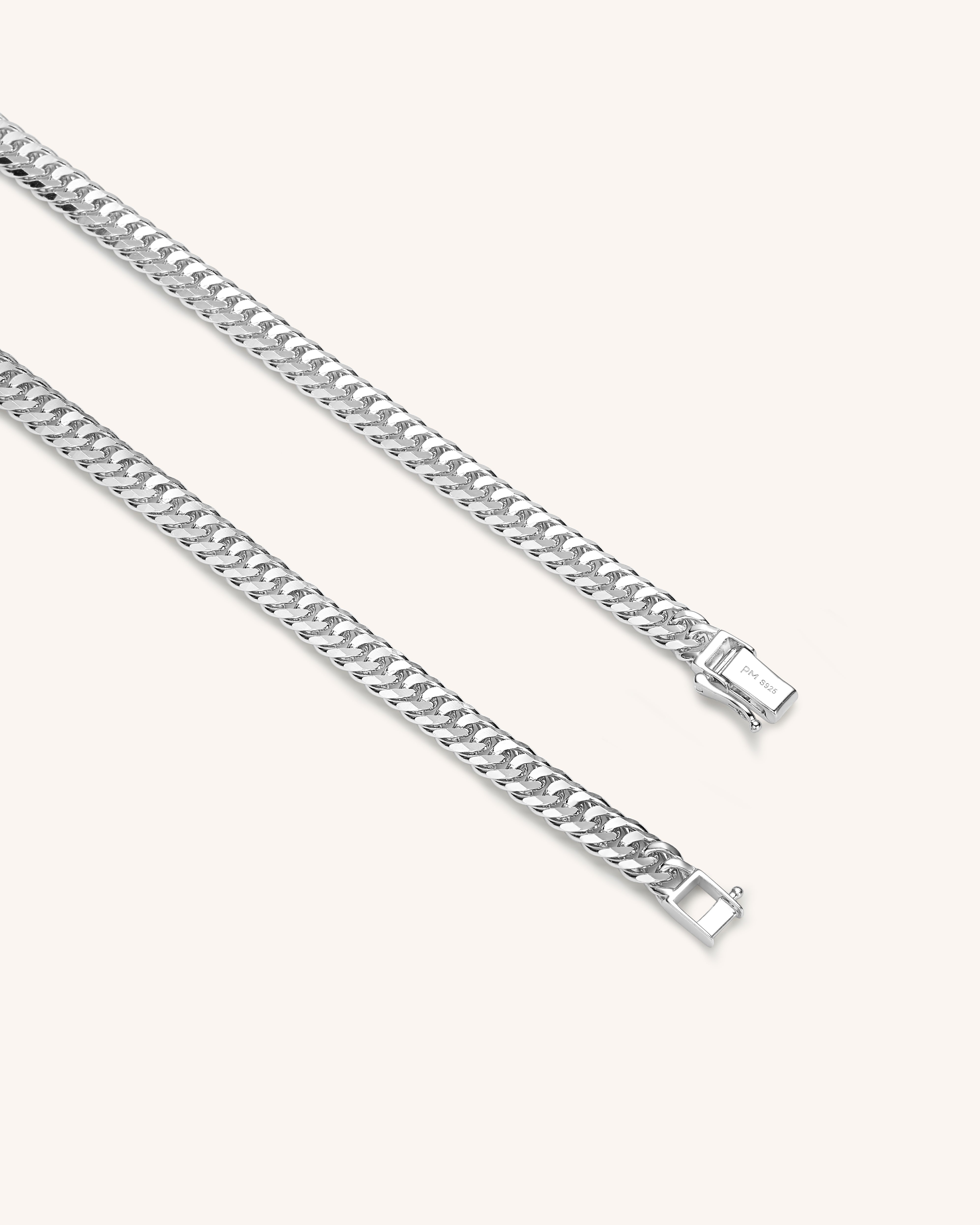 Sterling Silver Curb Chain Necklace