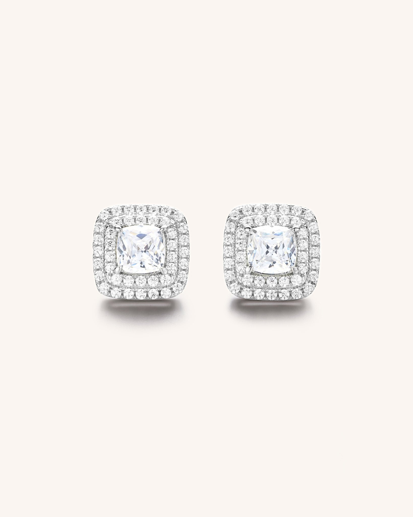 Elizabeth Cushion Cut Studs for Women