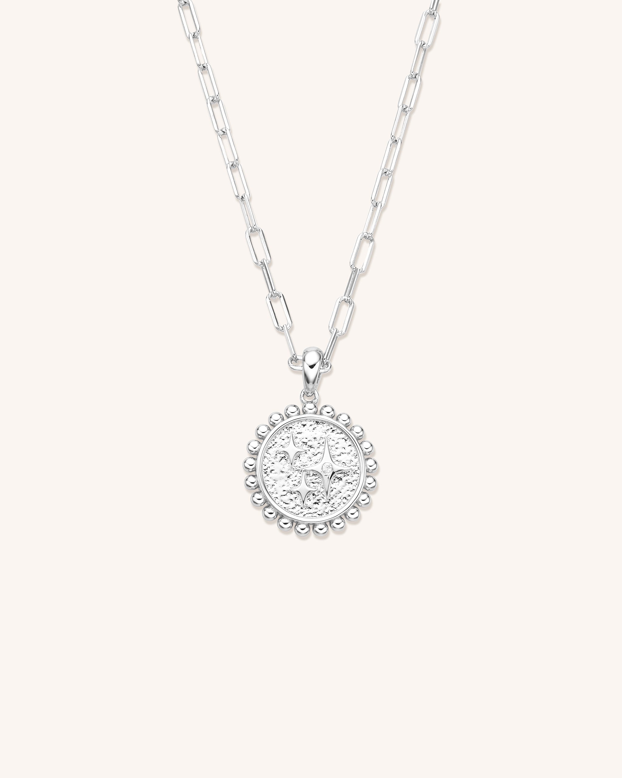 Sterling Silver Star Pendant Necklace for Women