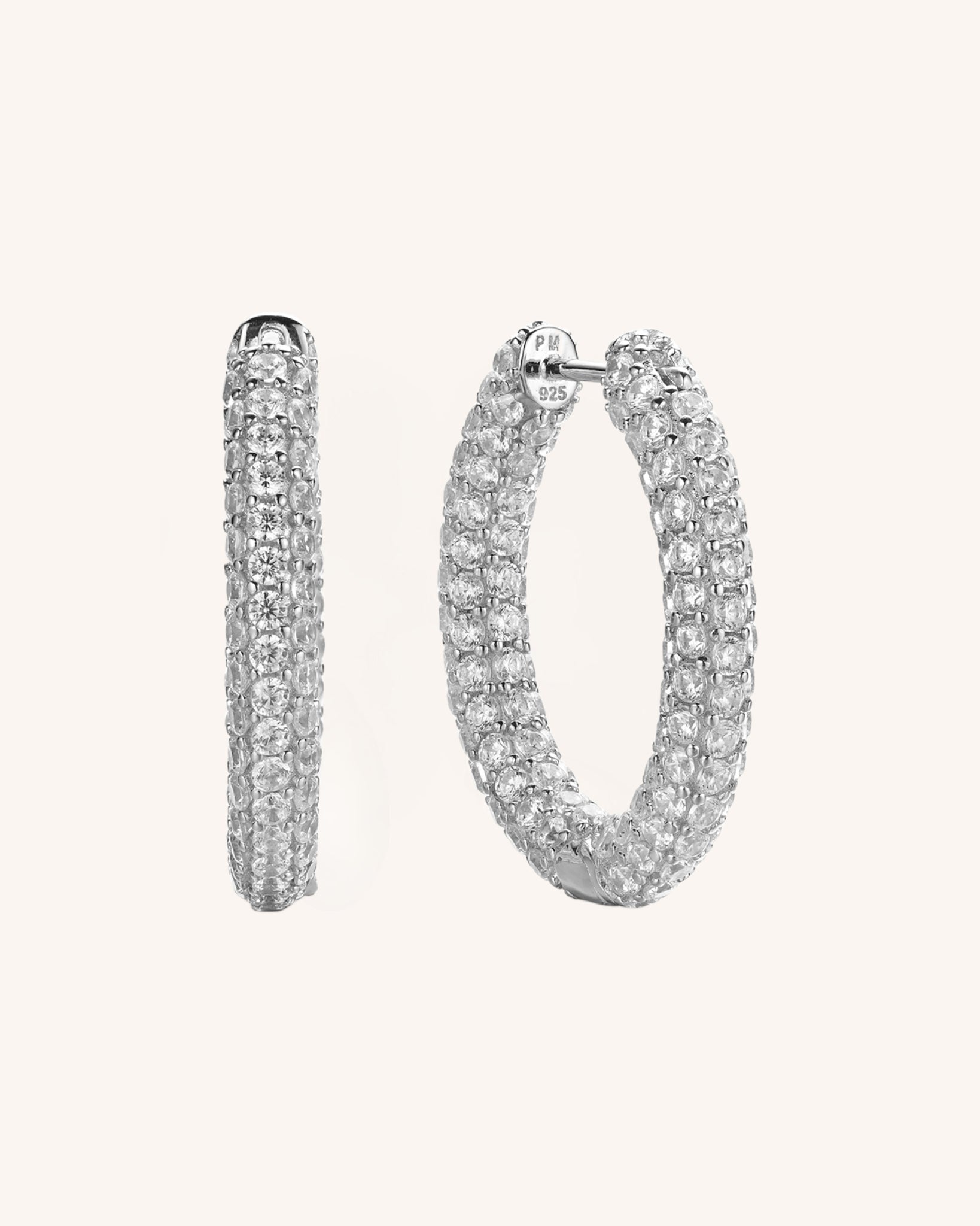 Pavé Twinkle Hoops