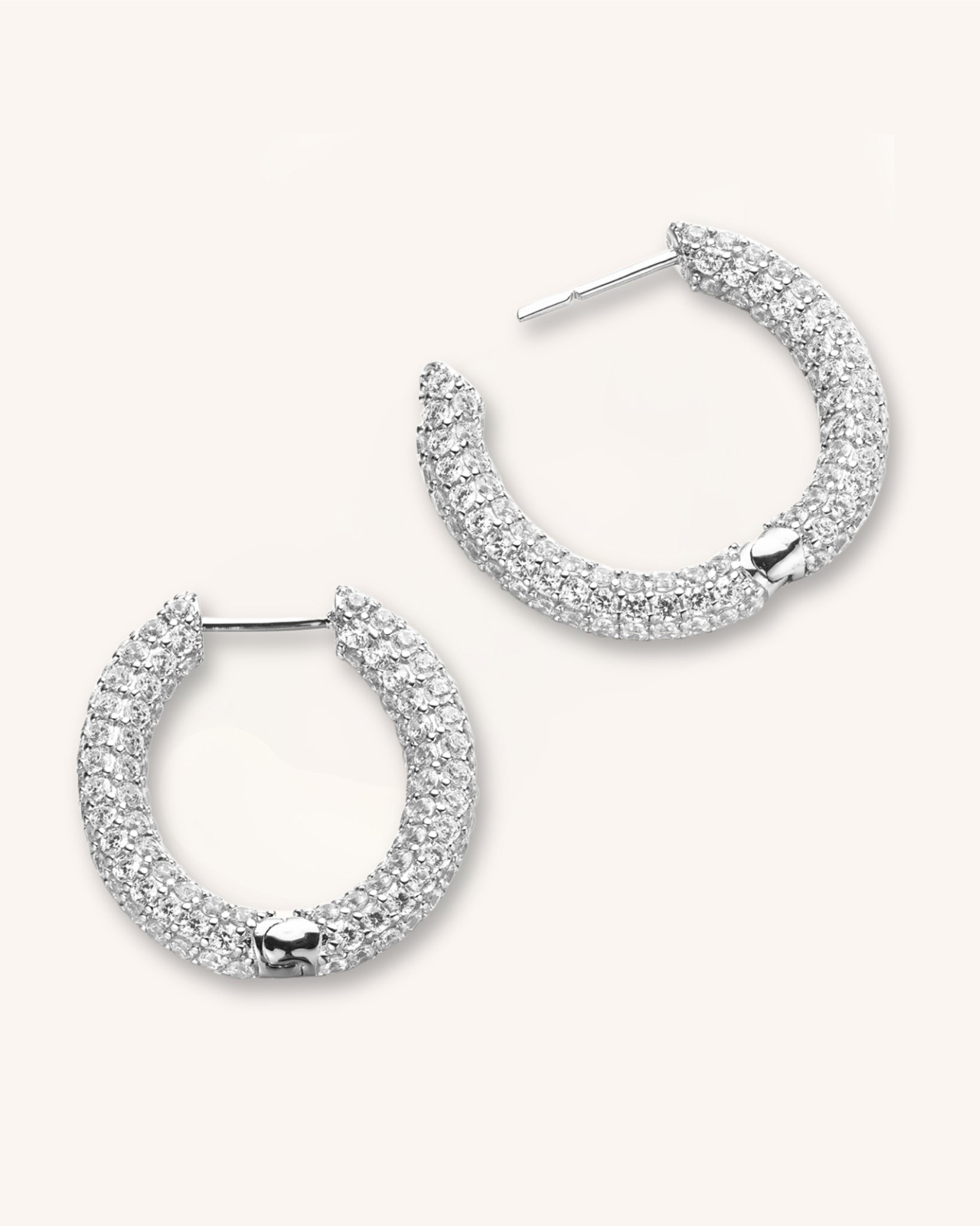 Pavé Twinkle Hoops