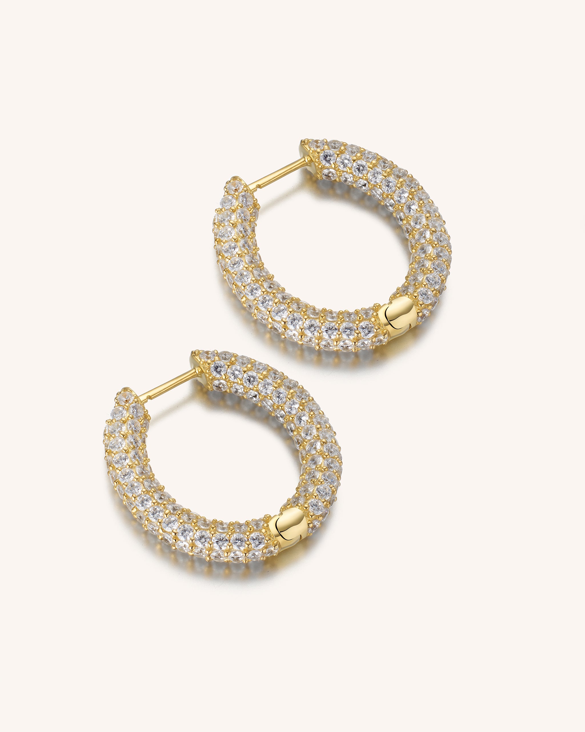 Pavé Twinkle Hoops