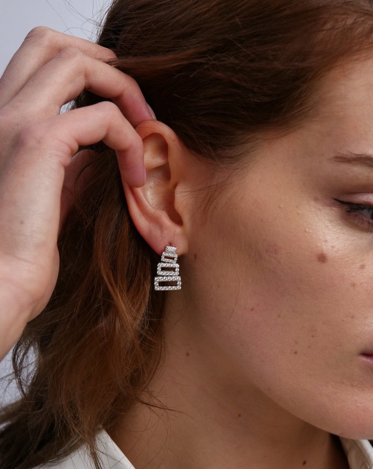 Tiered Cake Dangle Earrings