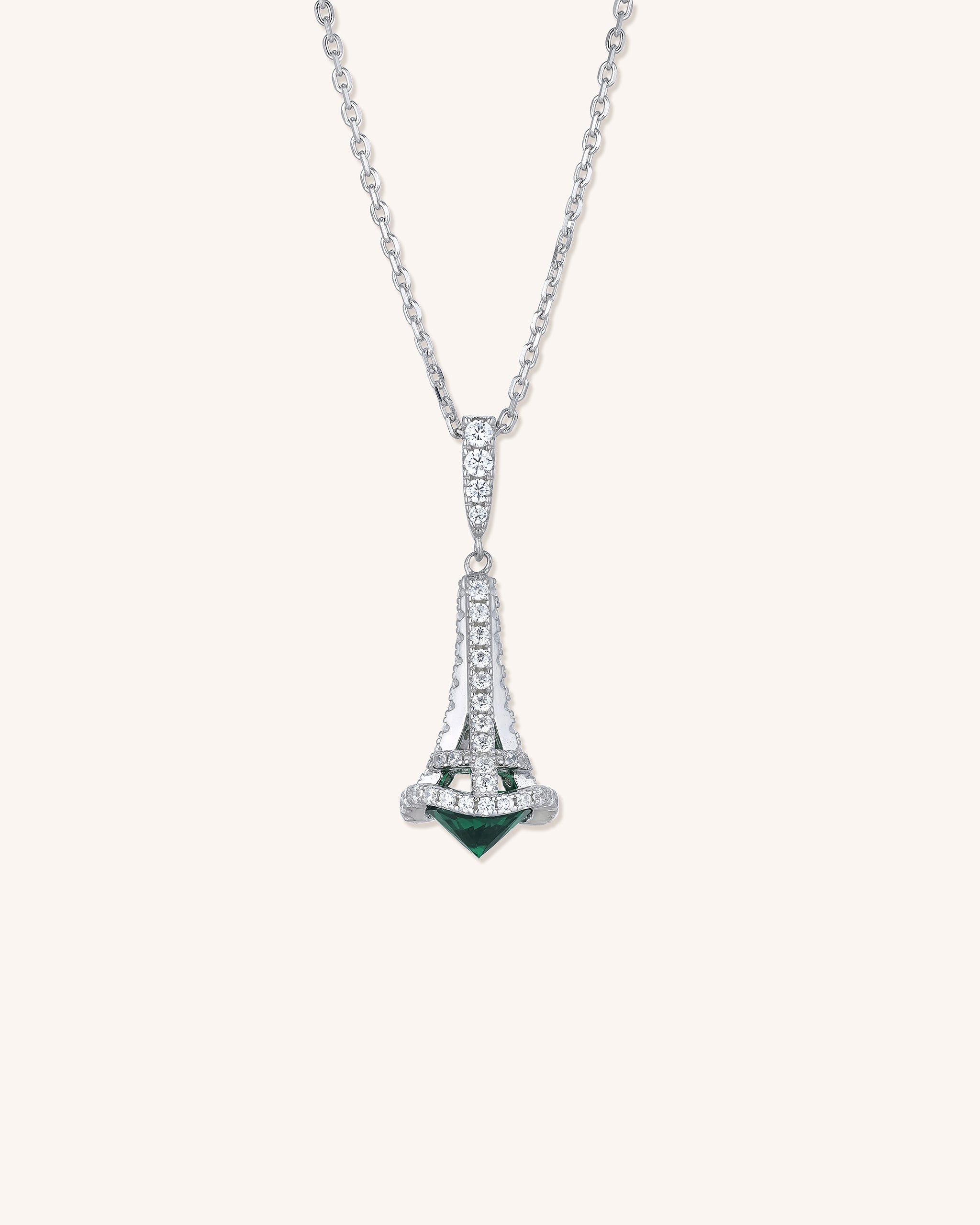 Eiffel Tower Pendant Necklace for Women