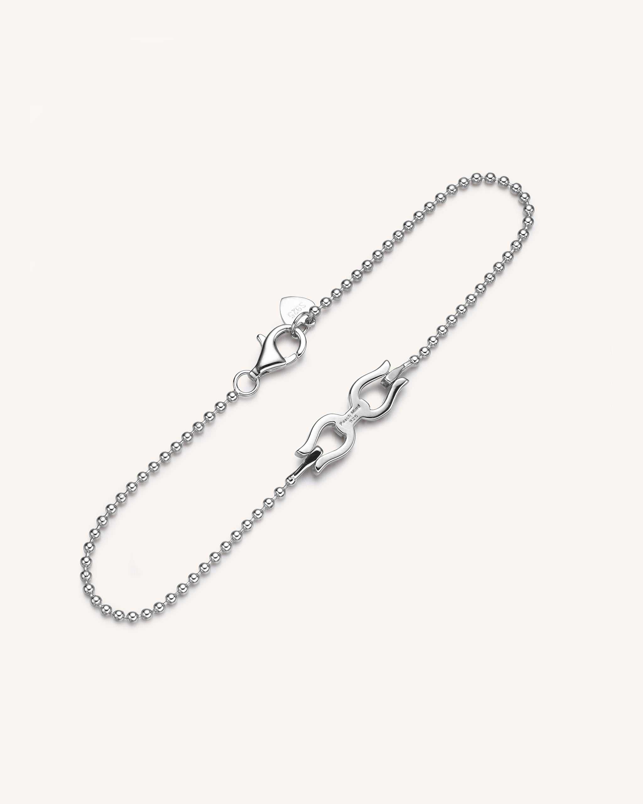 Sterling Silver Beaded Icon Bracelet for Women