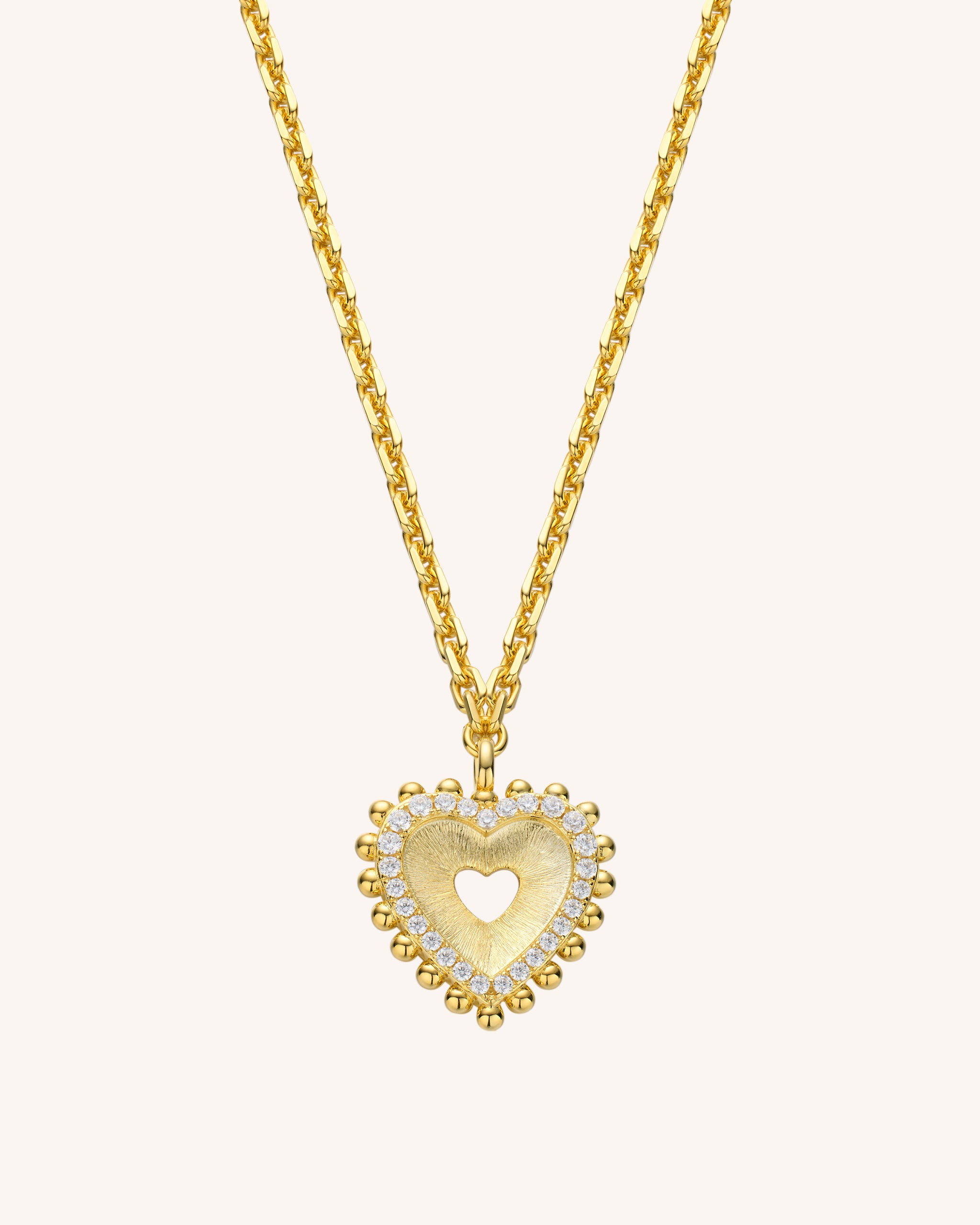 Open Heart Necklace for Women