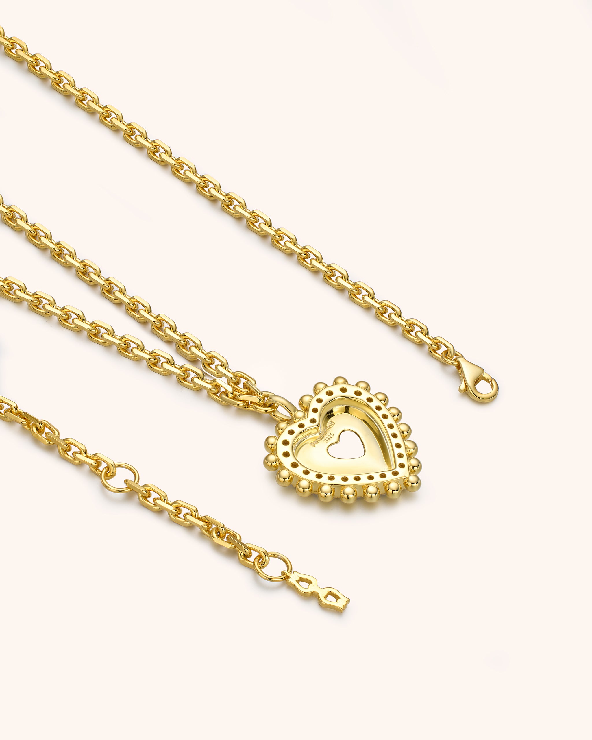 Open Heart Necklace for Women