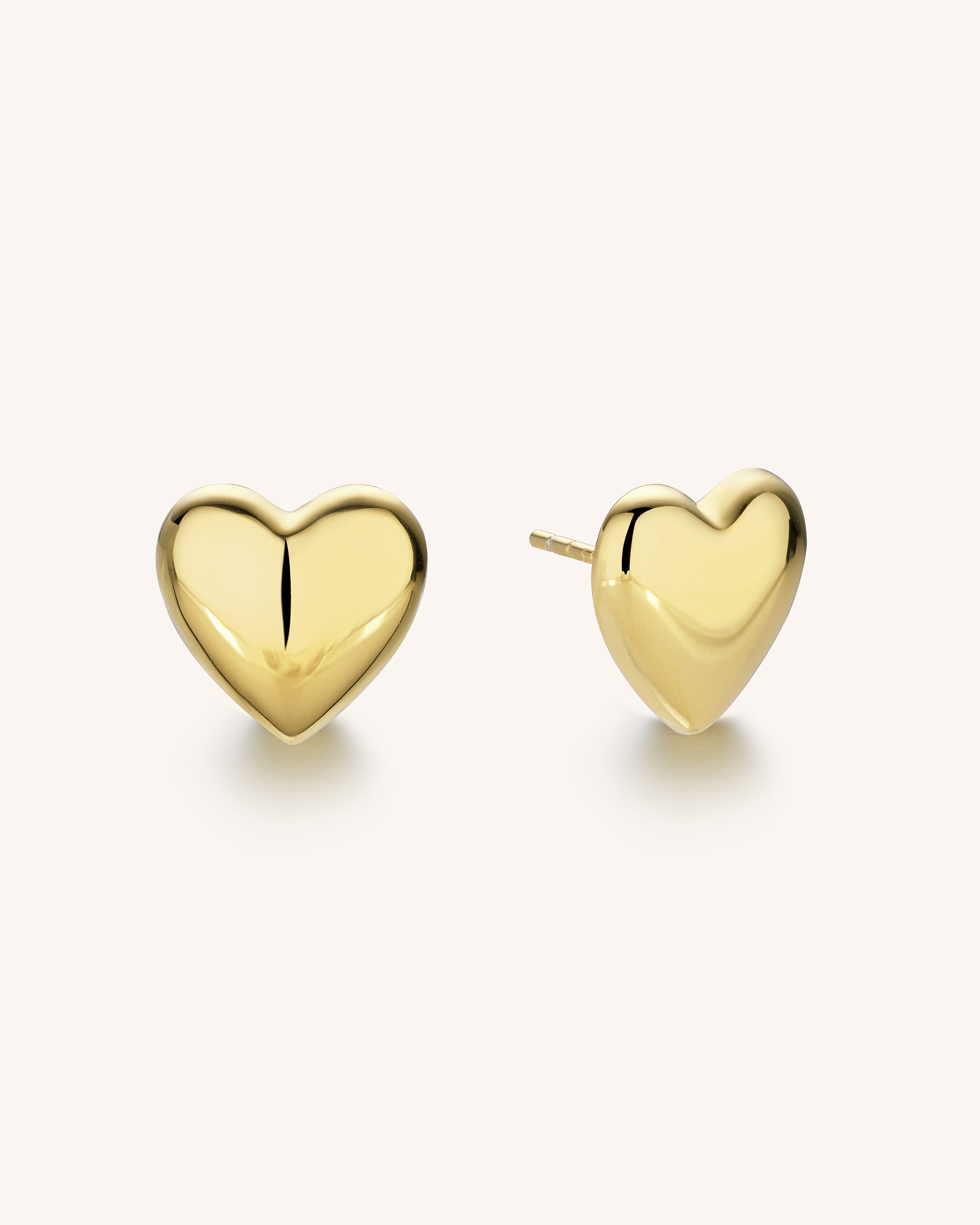 Puffy Heart Studs