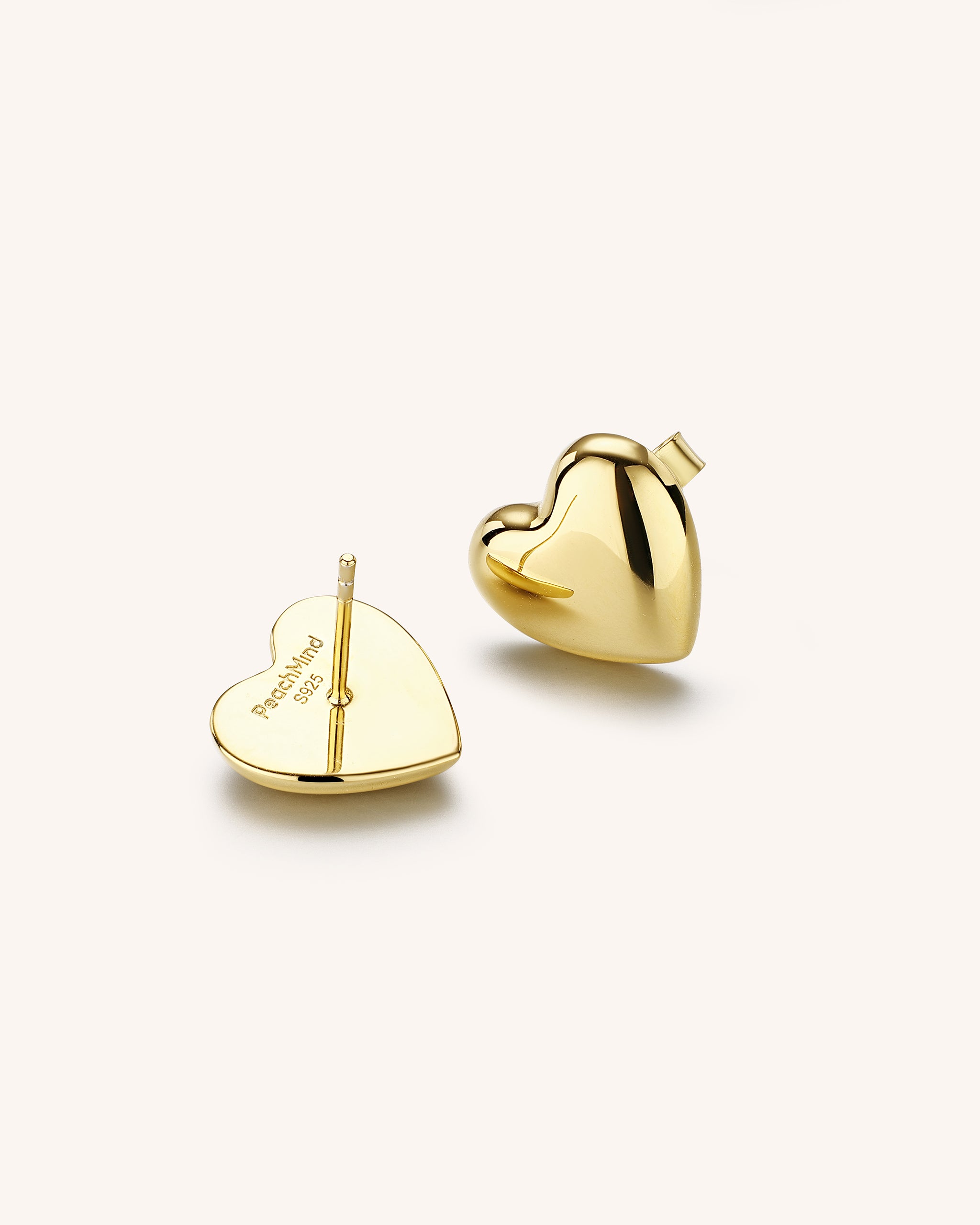Puffy Heart Studs