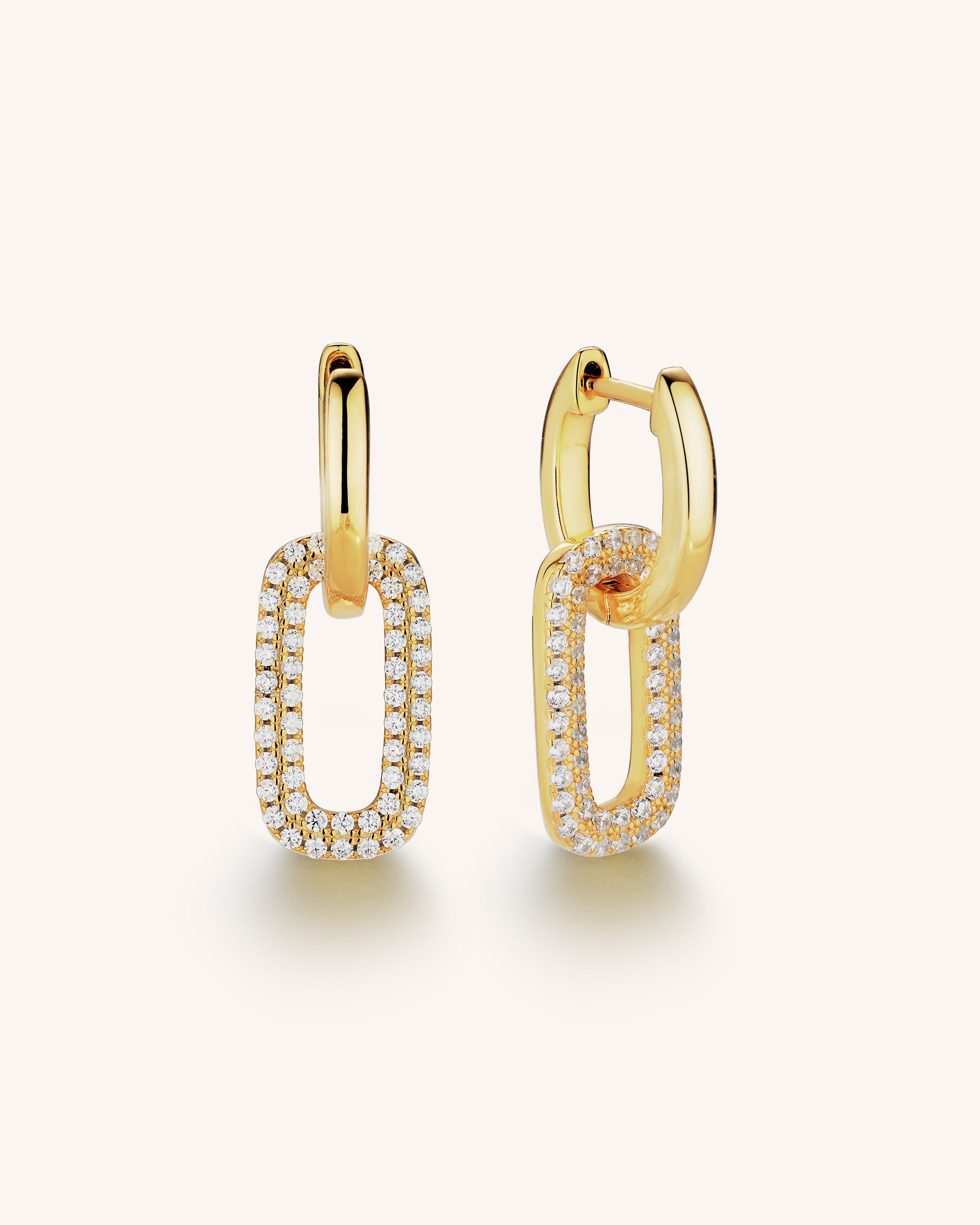 Pavé Hoop Earrings
