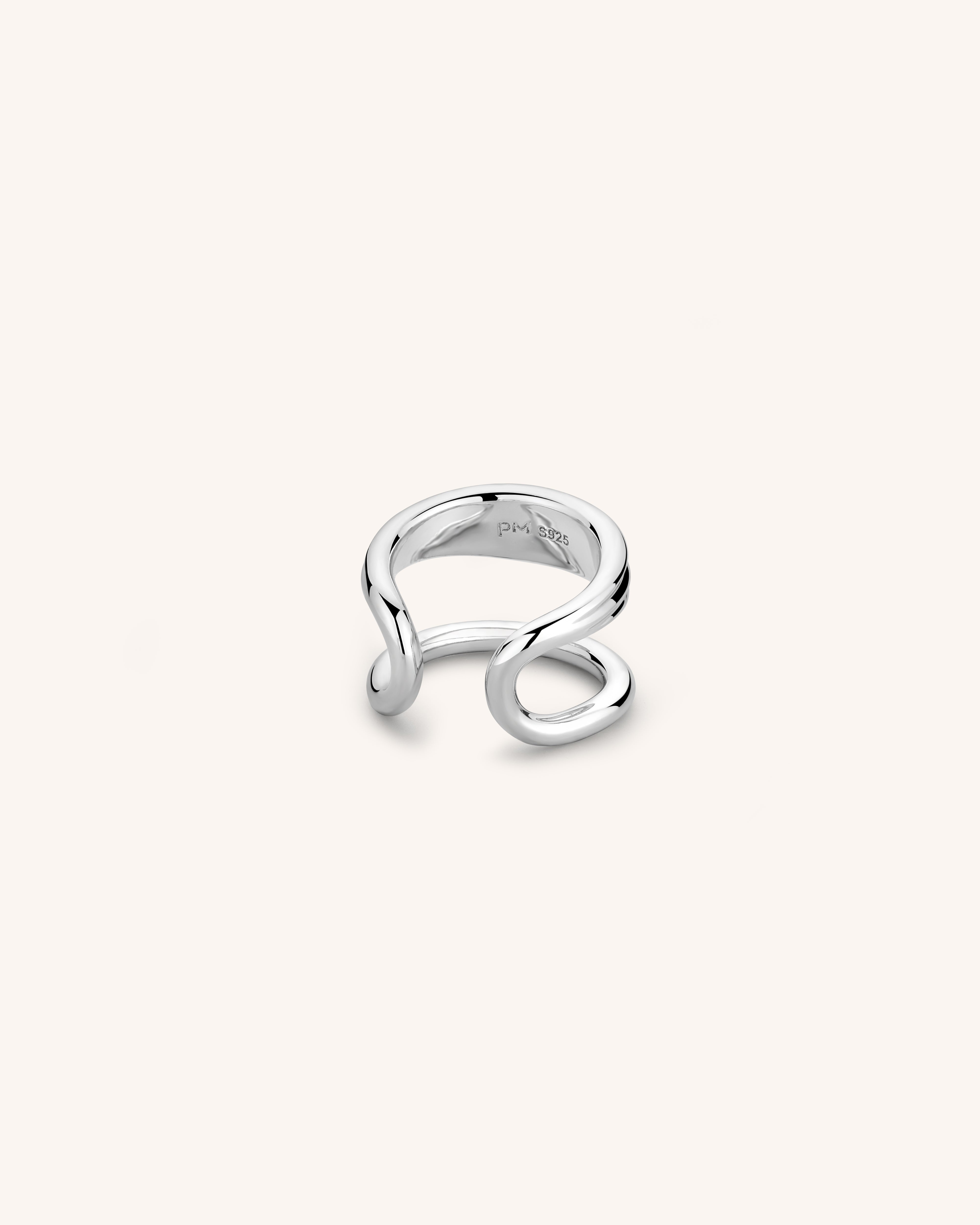 Men's Sterling Silver Lightweight Draft Ear Cuff