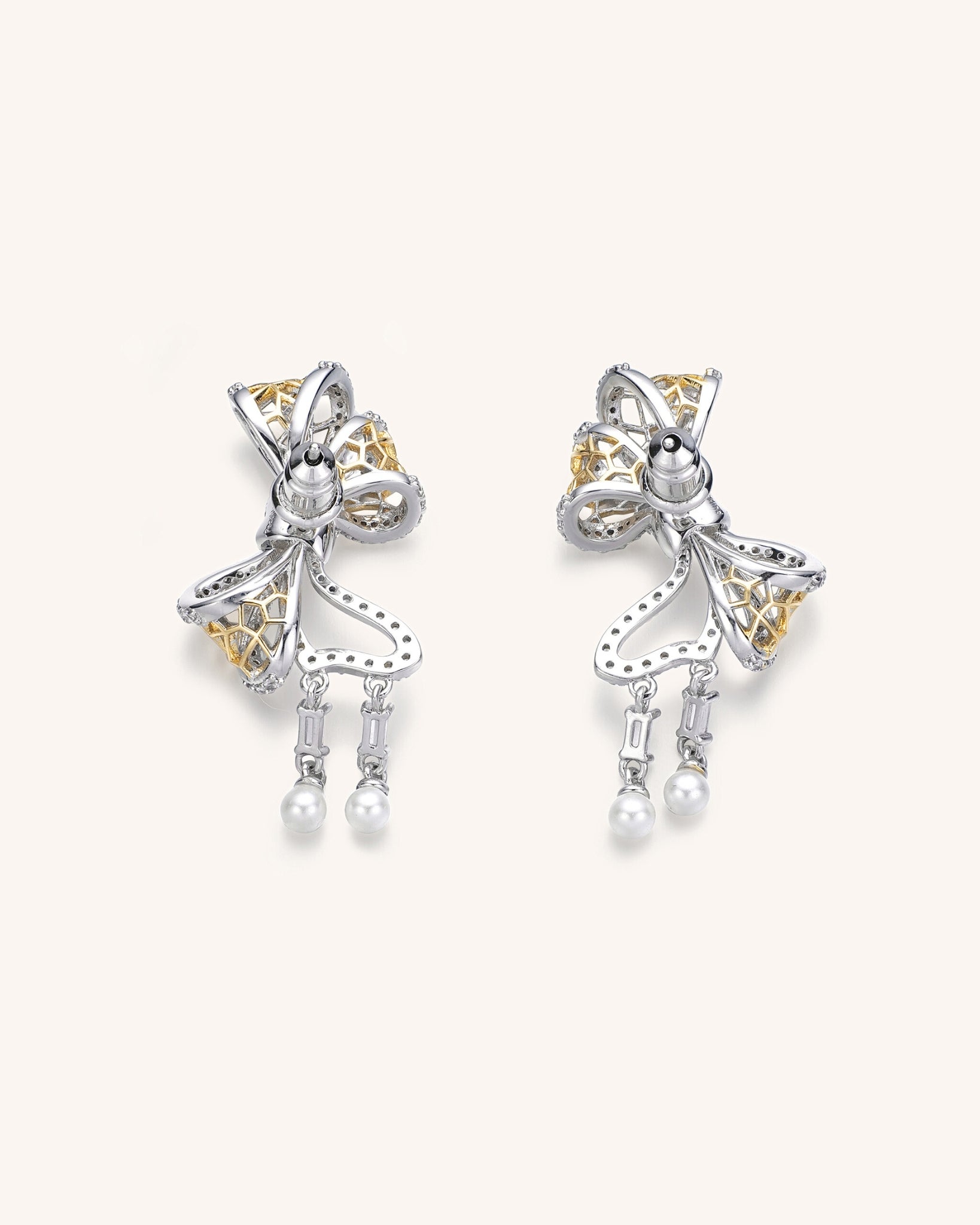 Lace Bow Earrings for Women