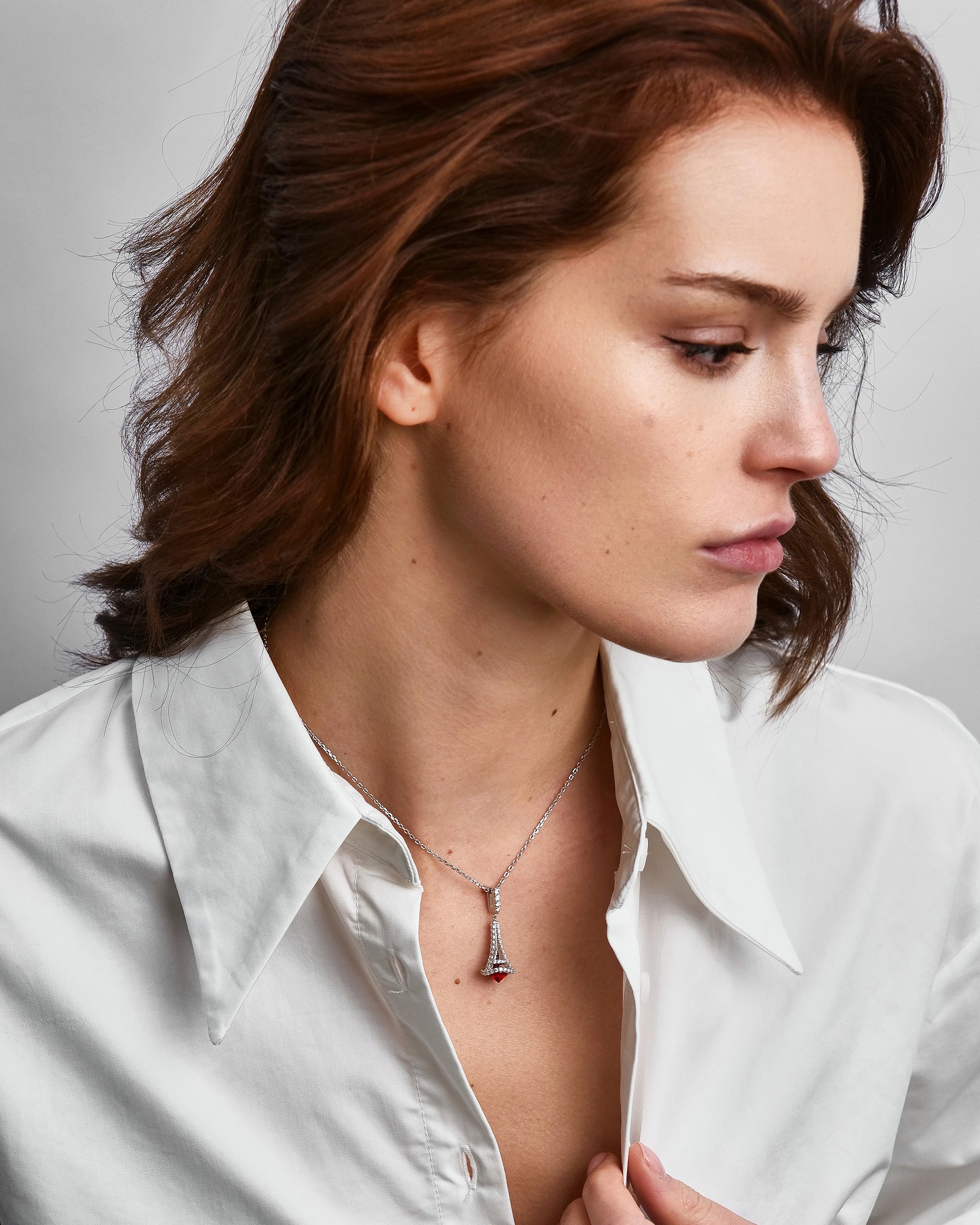 Eiffel Tower Pendant Necklace for Women