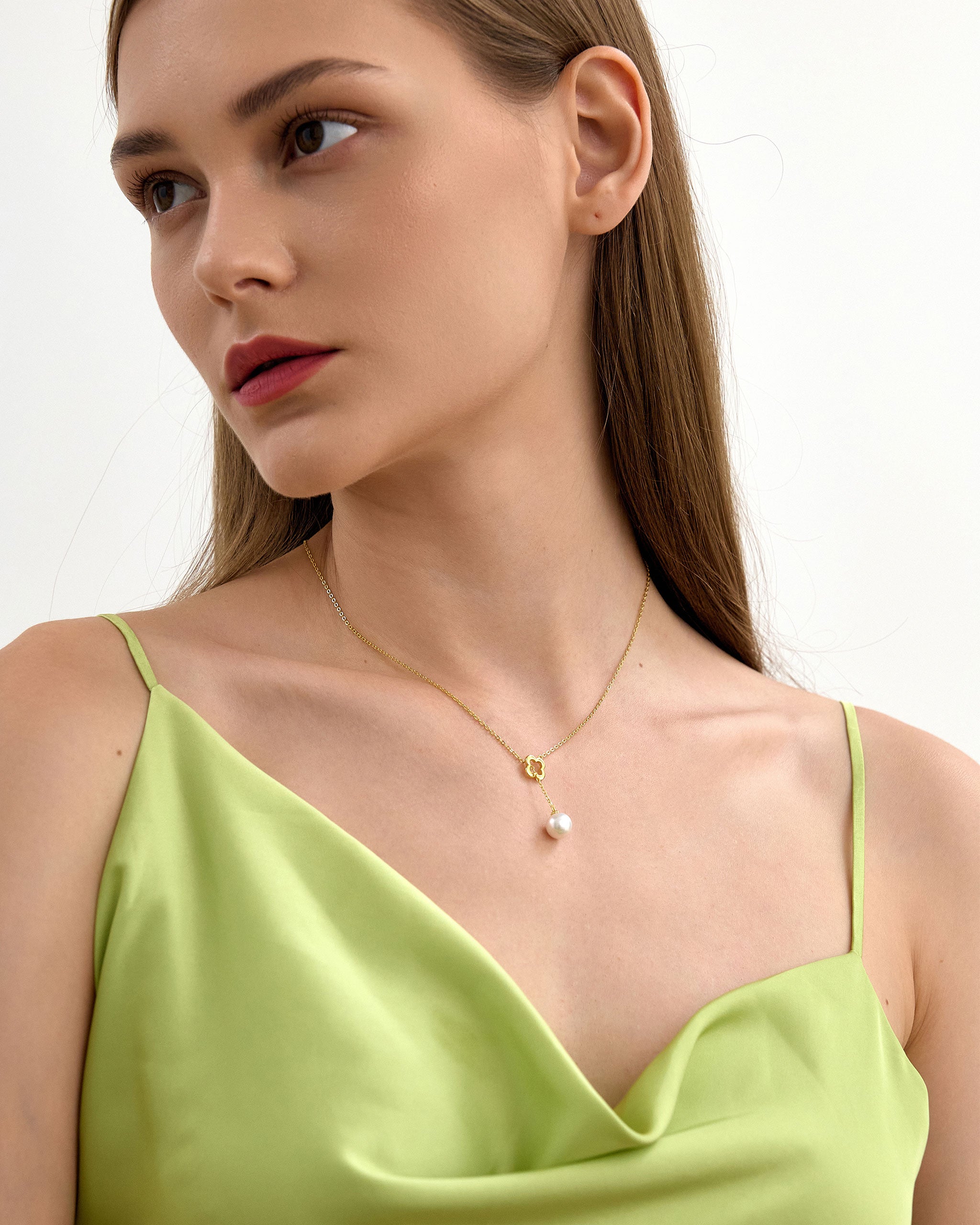 Drop Pearl Necklace for Women