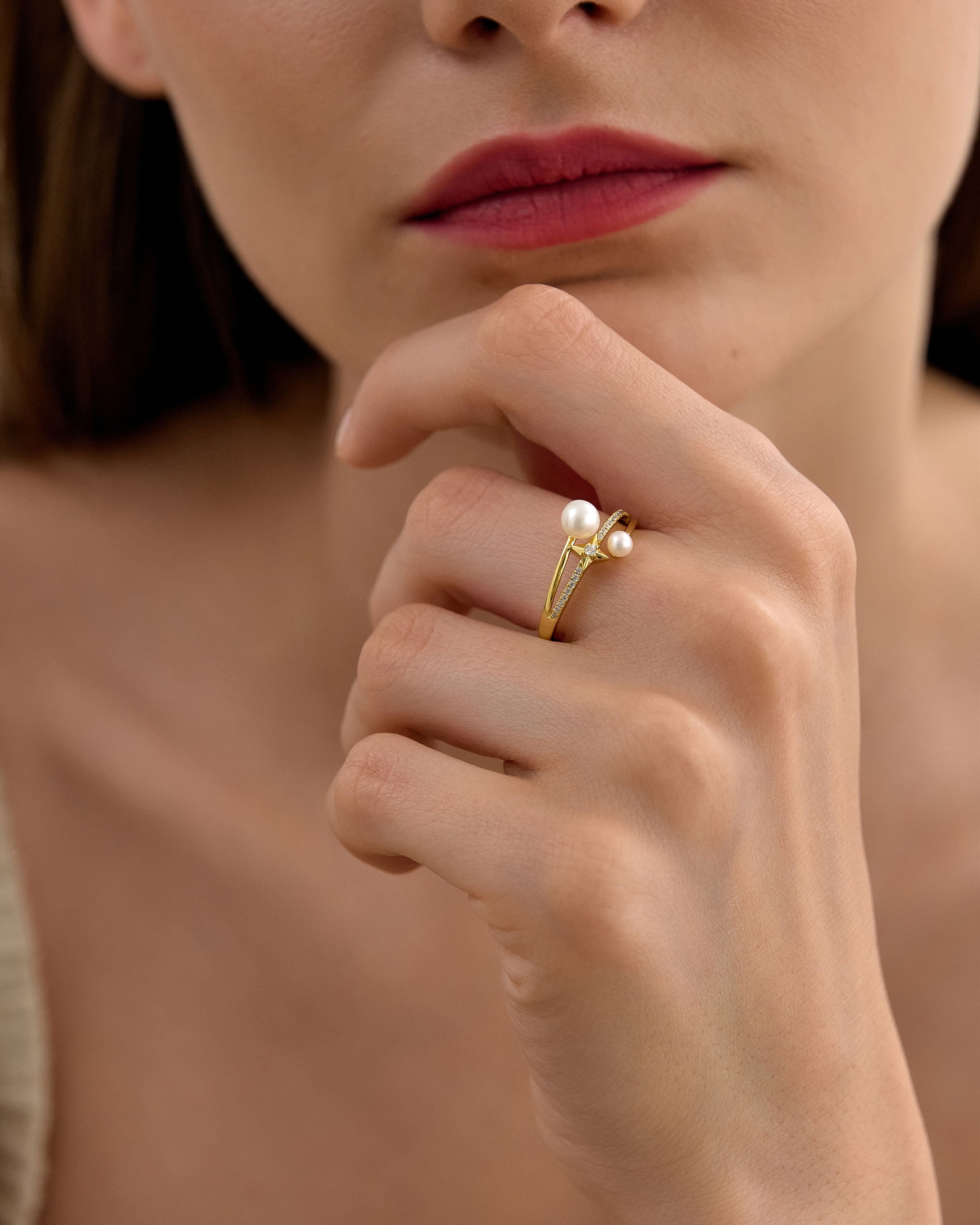 Pearl Star Ring for Women