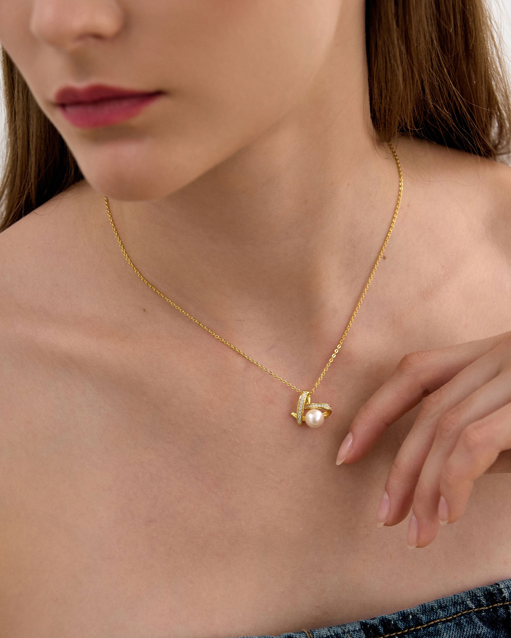 Pearl Heart Necklace