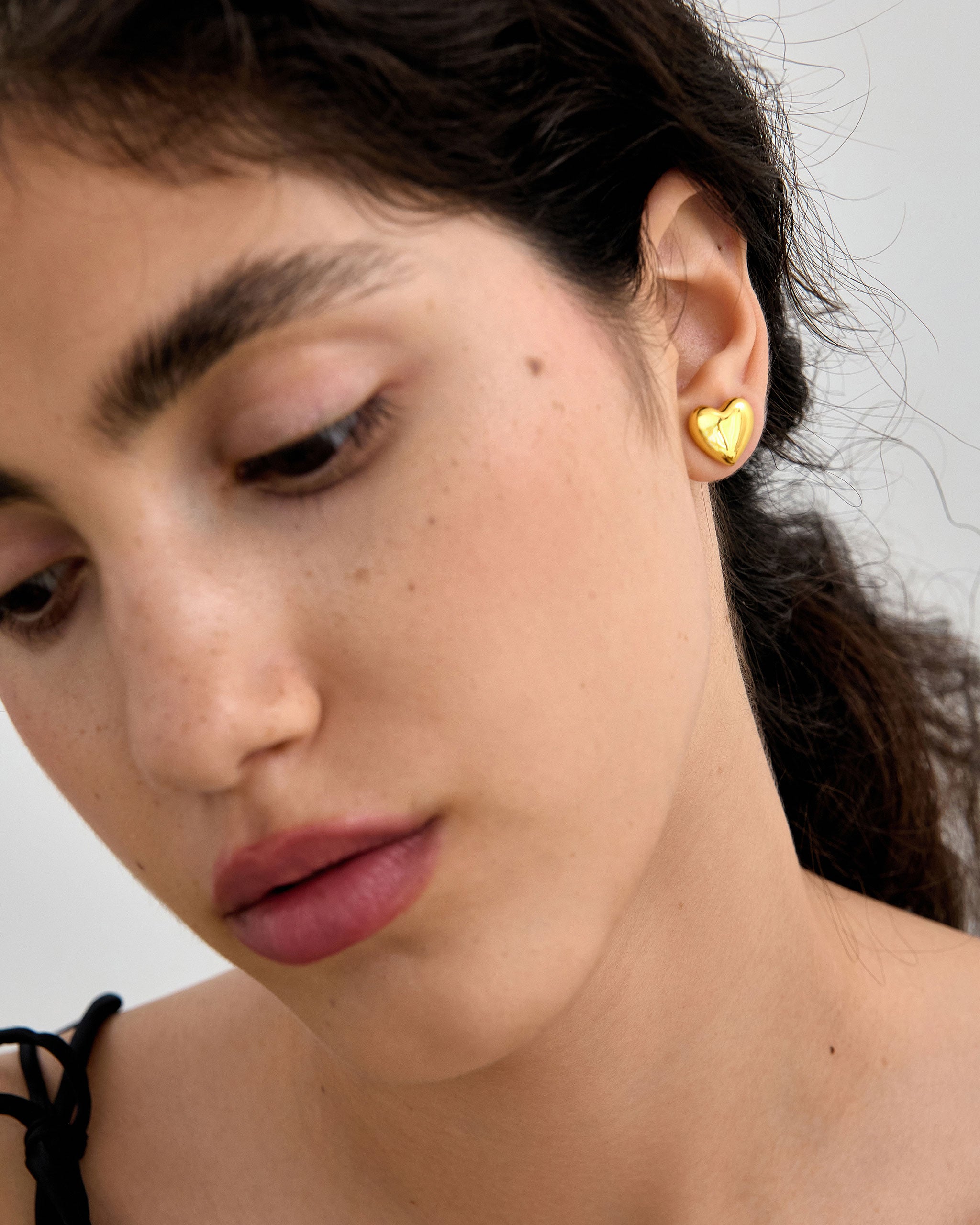 Puffy Heart Studs