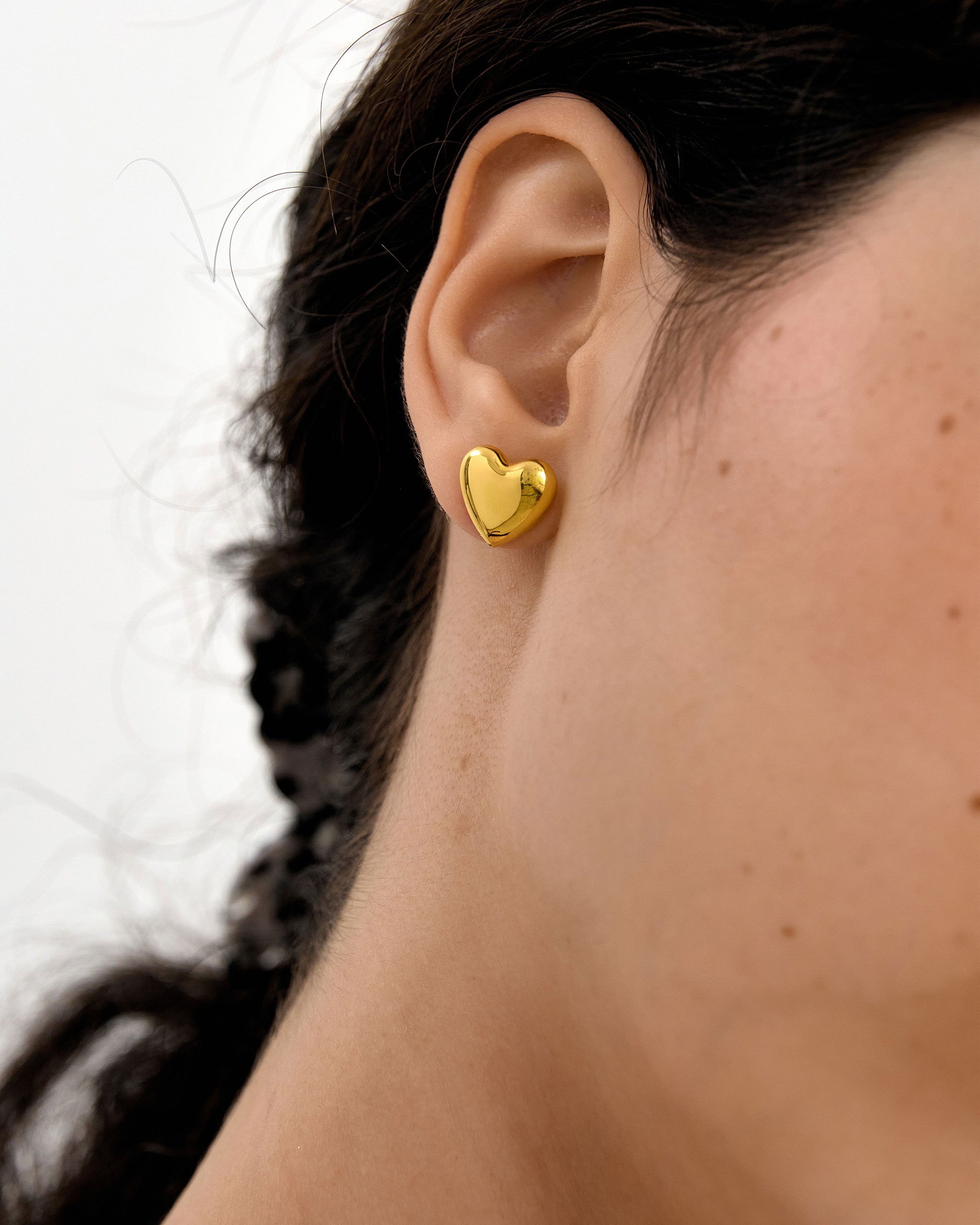Puffy Heart Studs