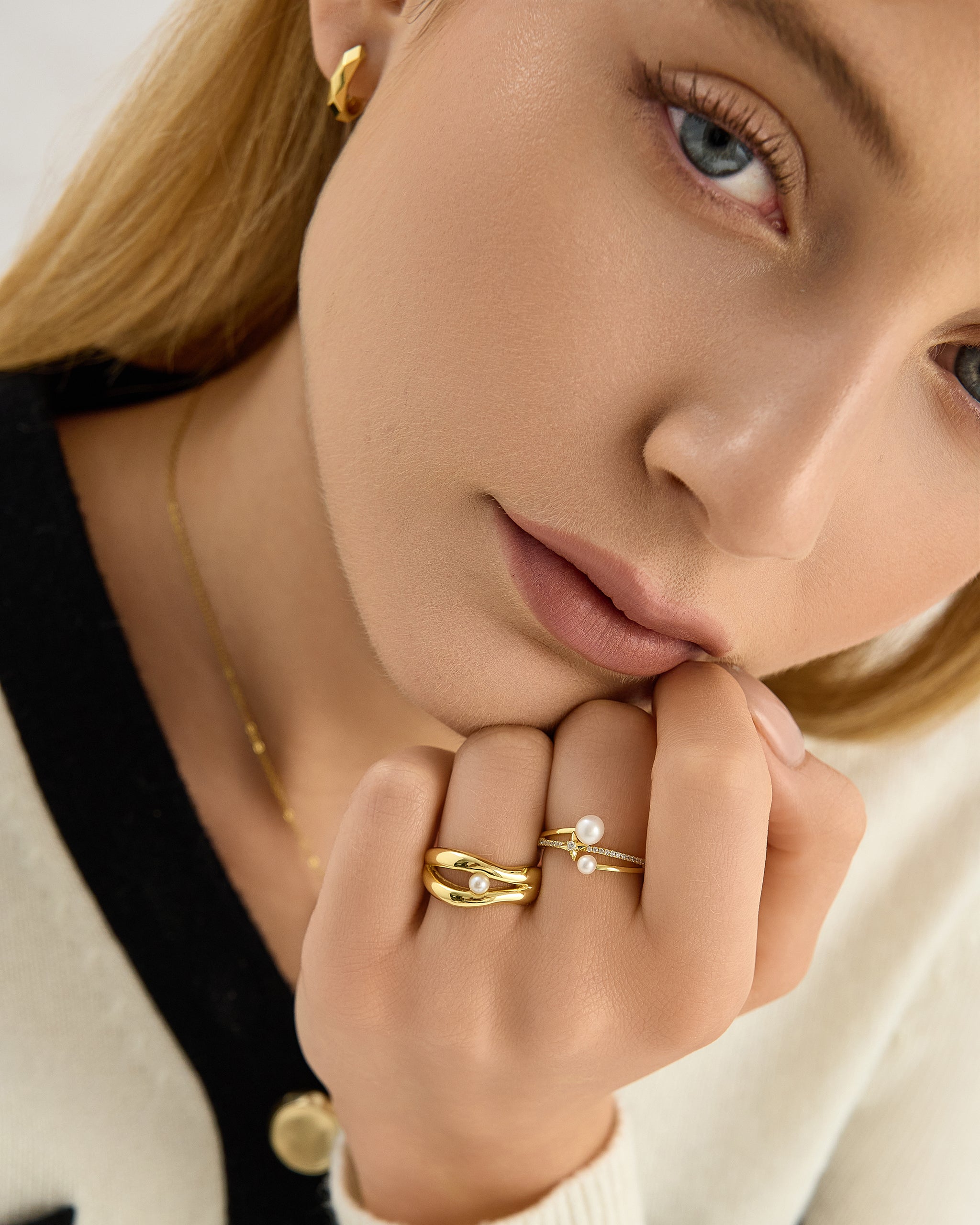 Pearl Star Ring for Women