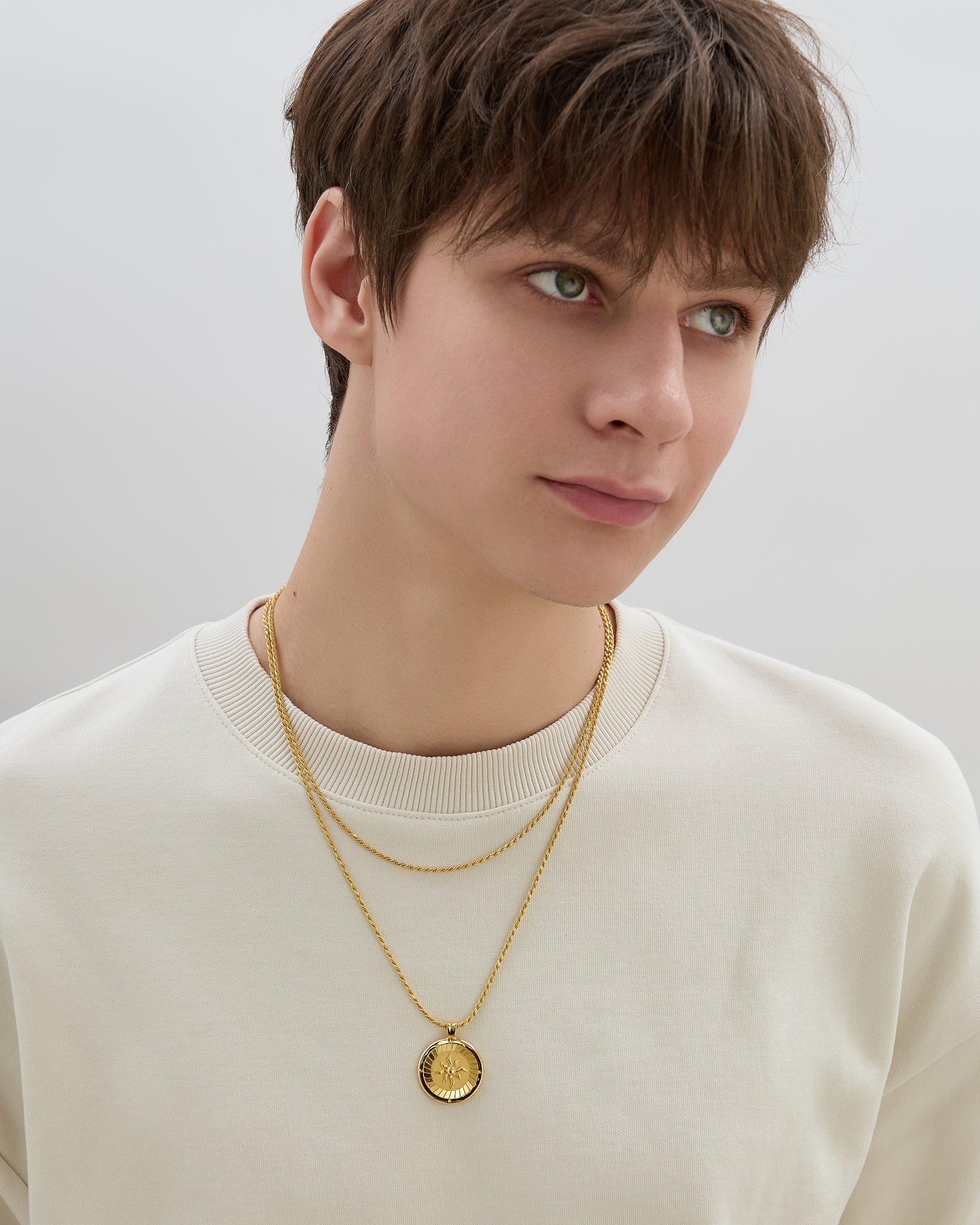 Gold Rope Chain Necklace for Men