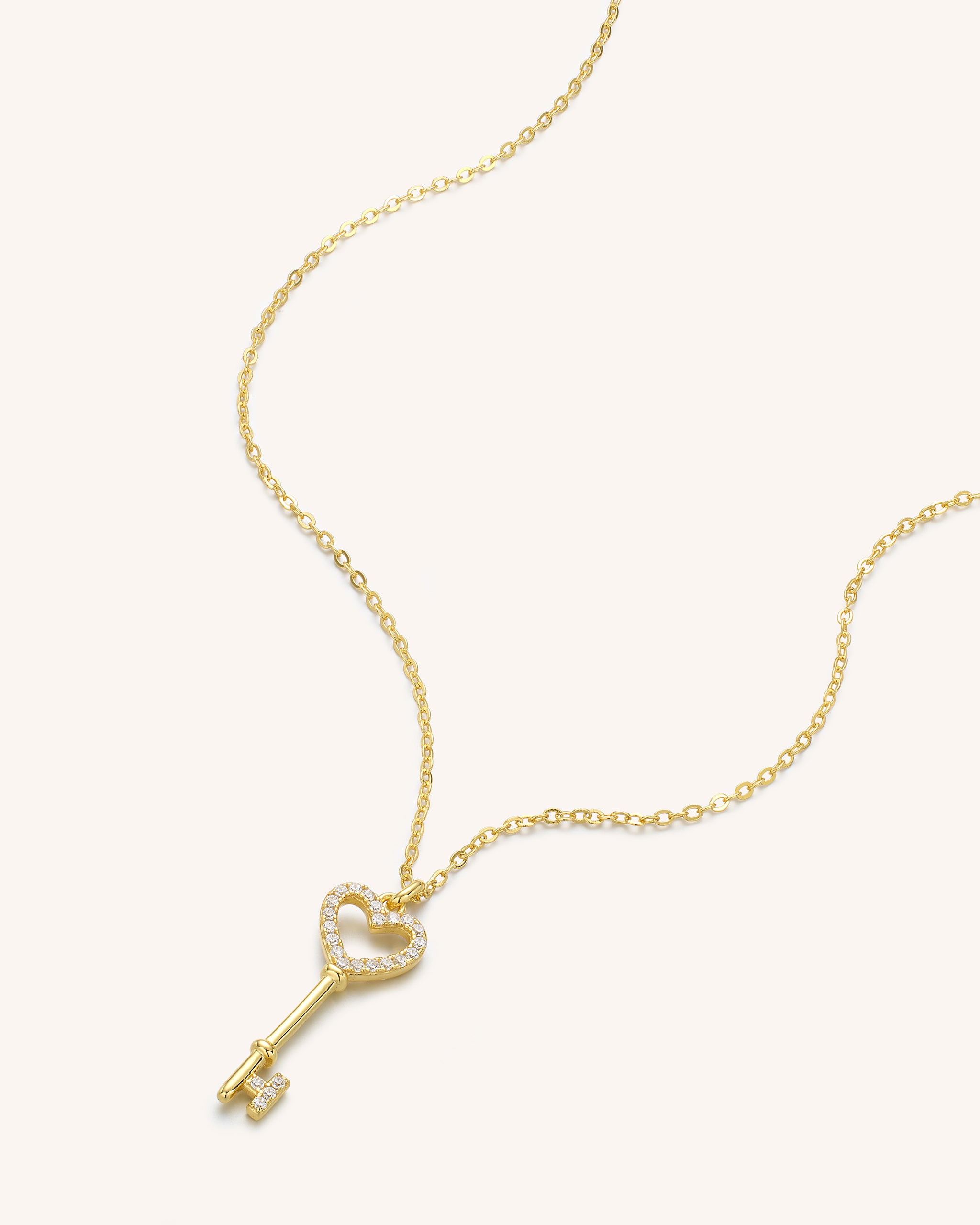 Heart Key Necklace for Women