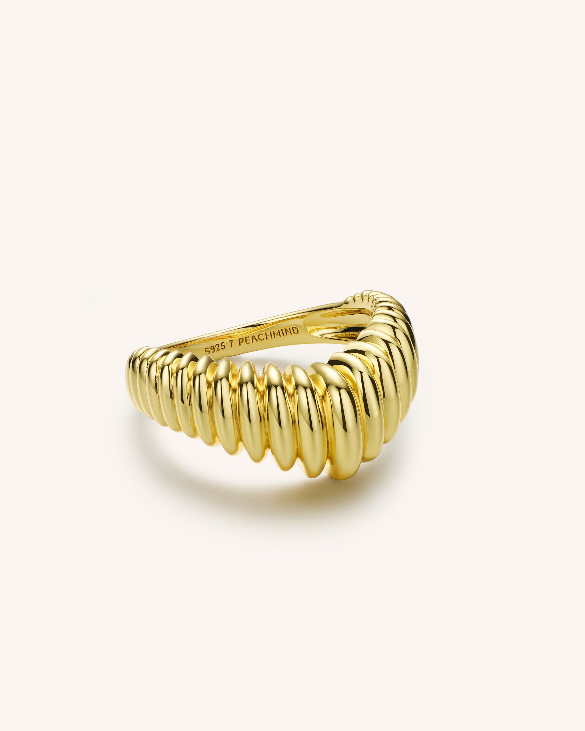 Gold Plated Crown Ring for Women
