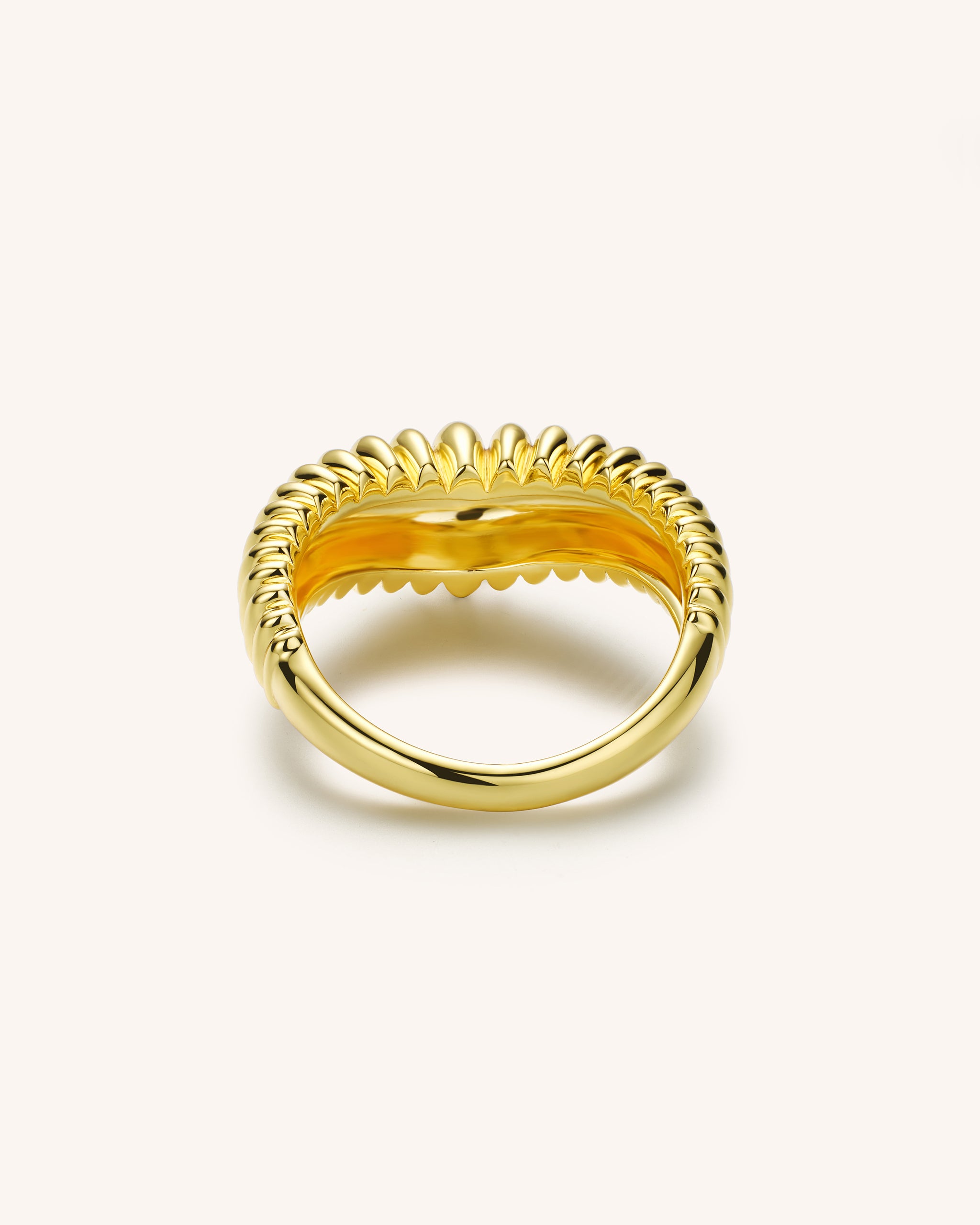 Gold Plated Crown Ring for Women
