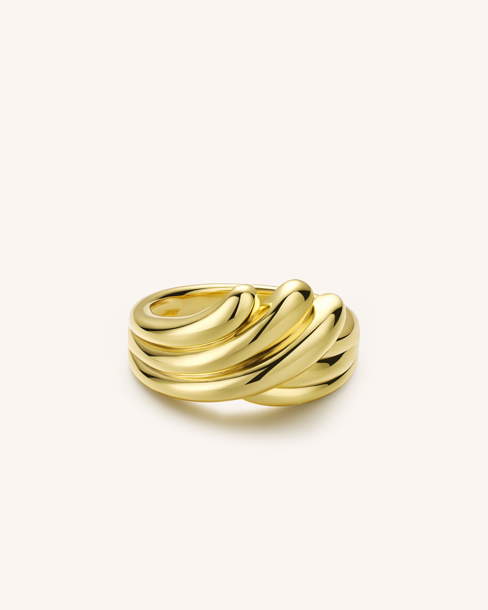 18K Gold Vermeil Flying Wing Ring for Women