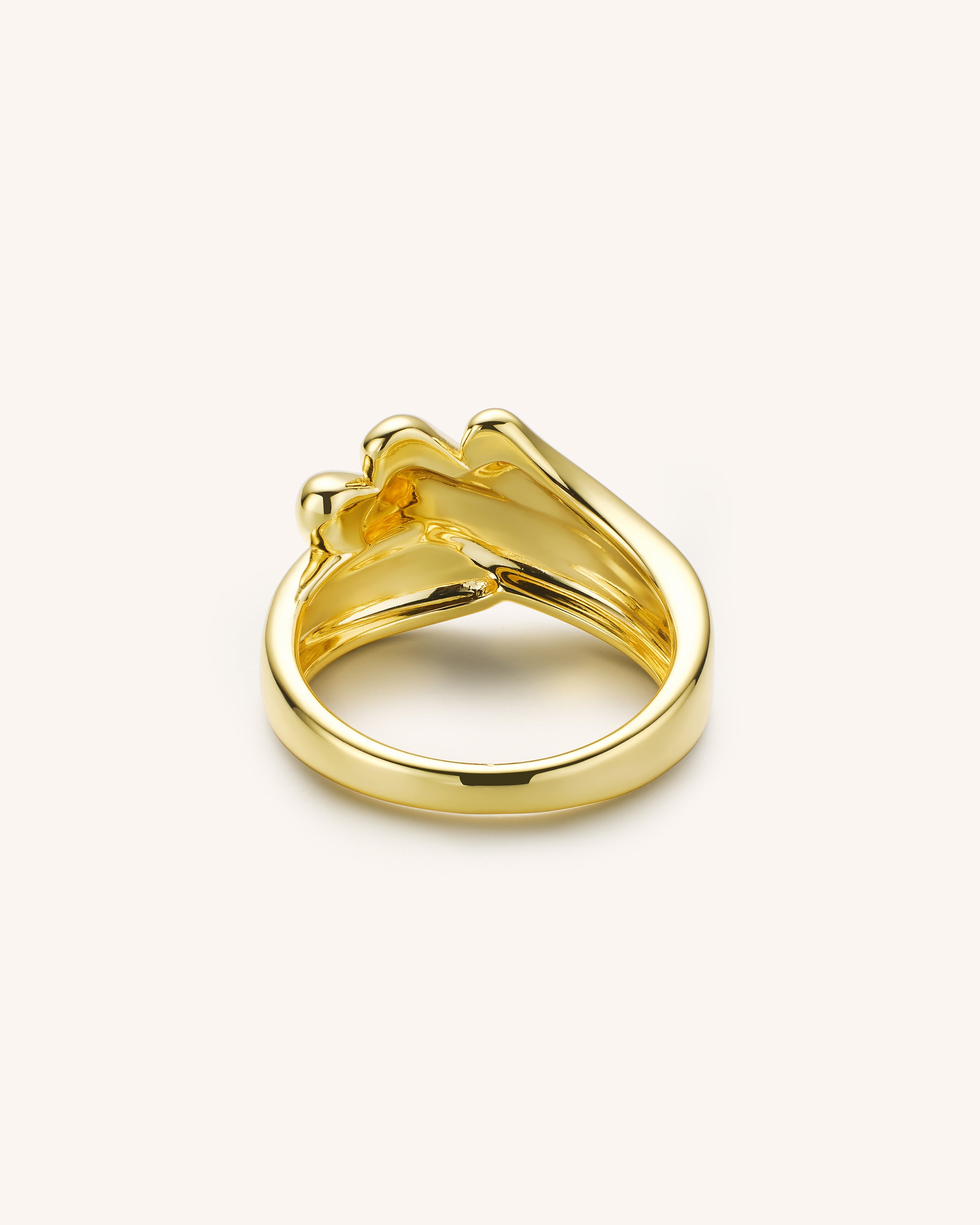 18K Gold Vermeil Flying Wing Ring for Women