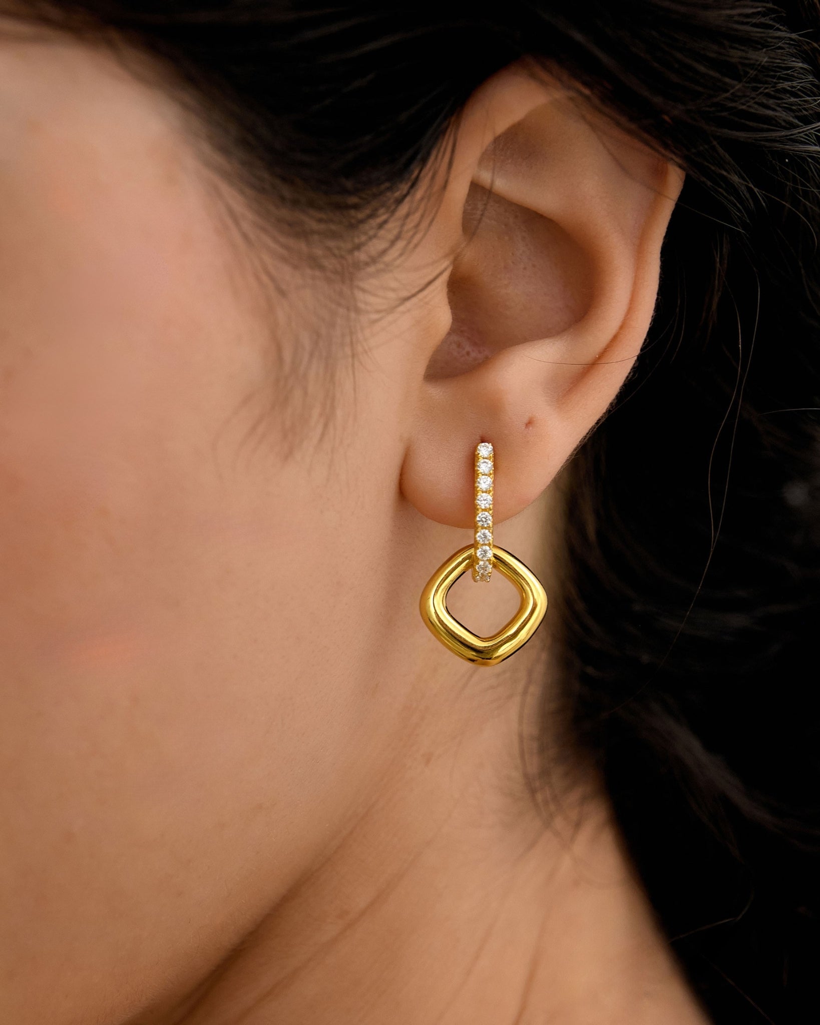 Pavé Donut Earrings for Women