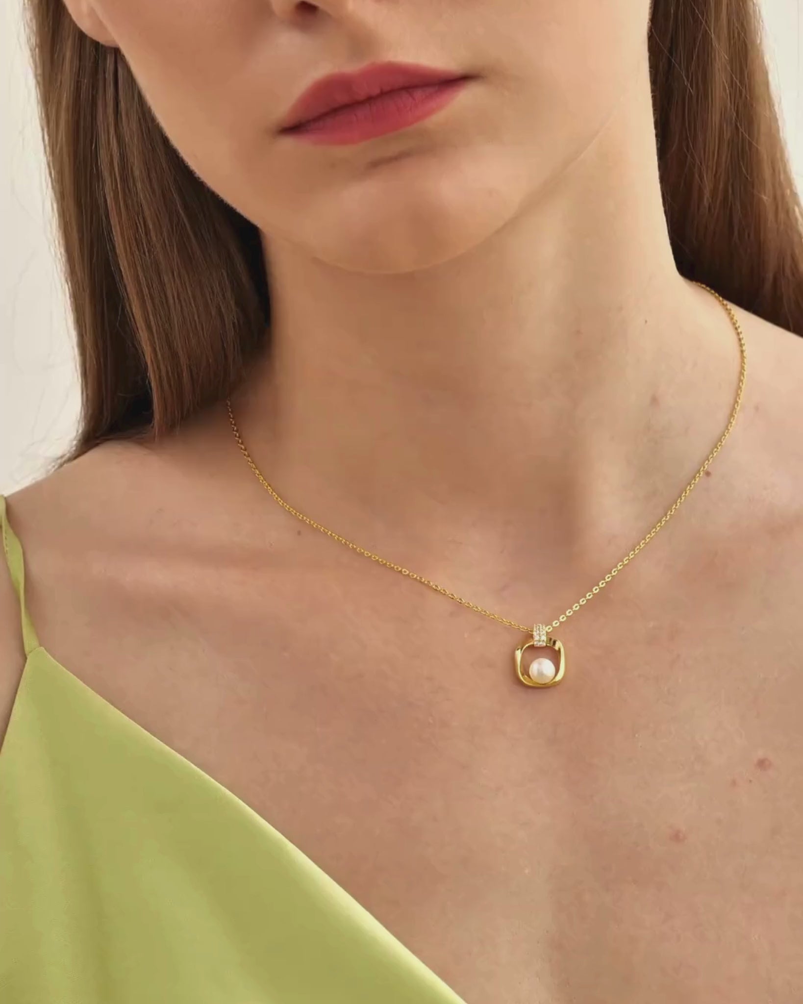 Pearl Square Necklace for Women