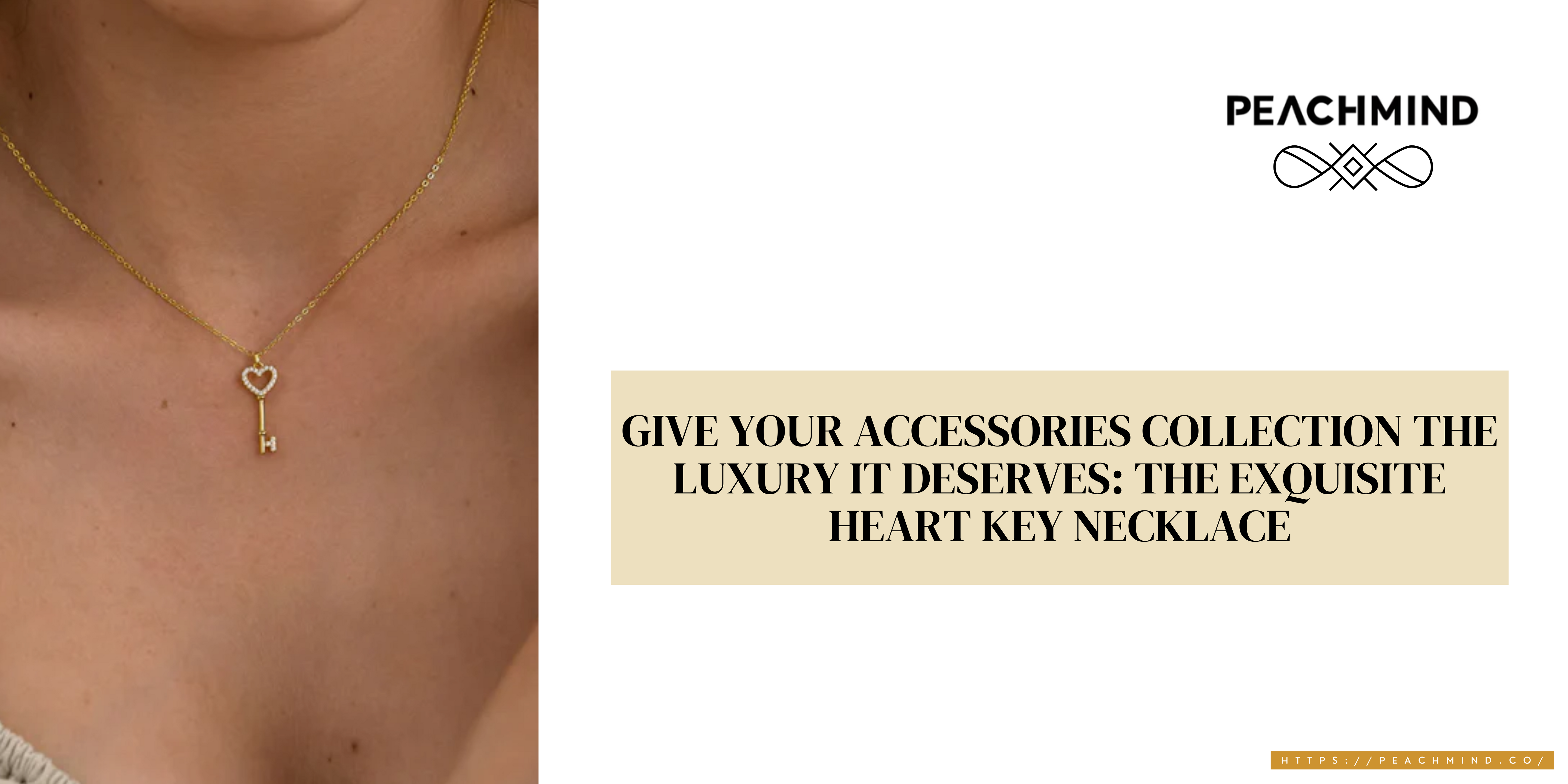 Give Your Accessories Collection the Luxury it Deserves: The  Exquisite Heart Key Necklace.