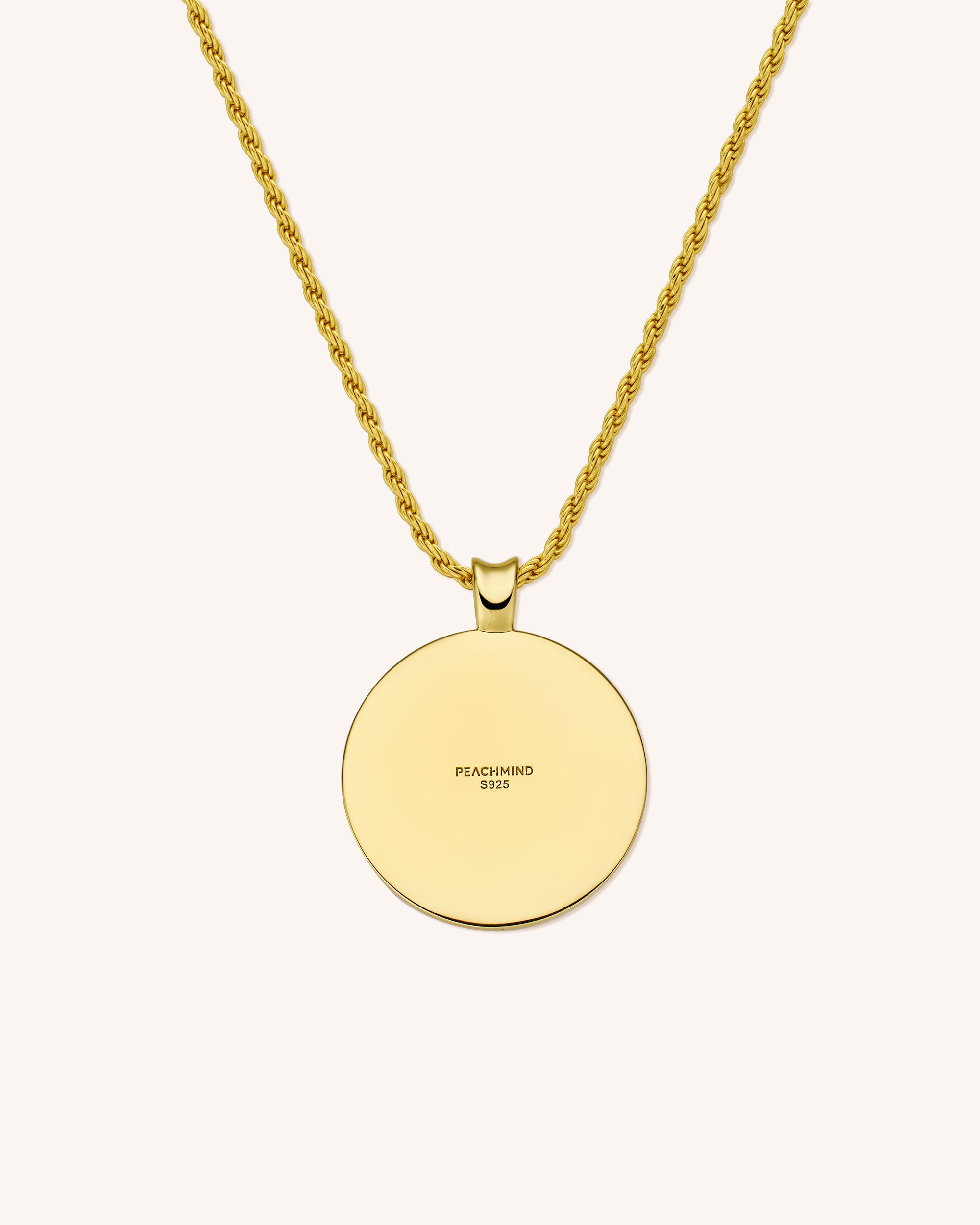 18k Gold Vermeil Pendant for Men
