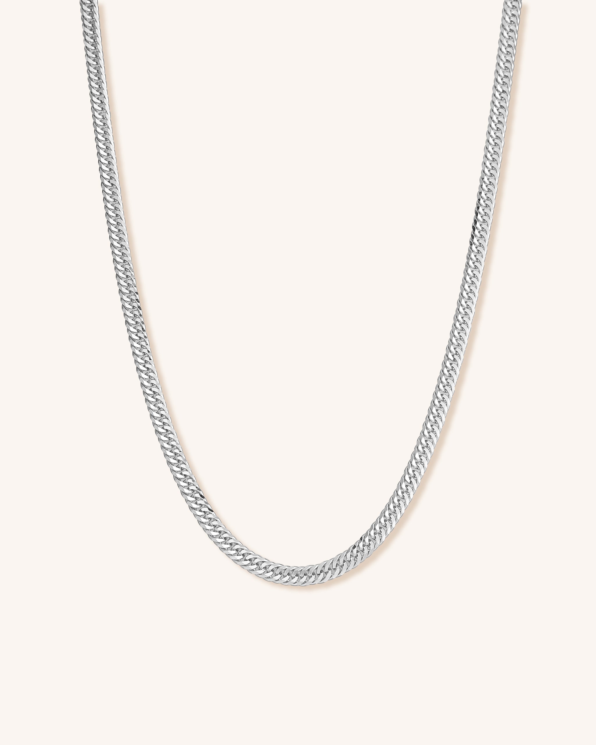 Sterling Silver Curb Chain Necklace
