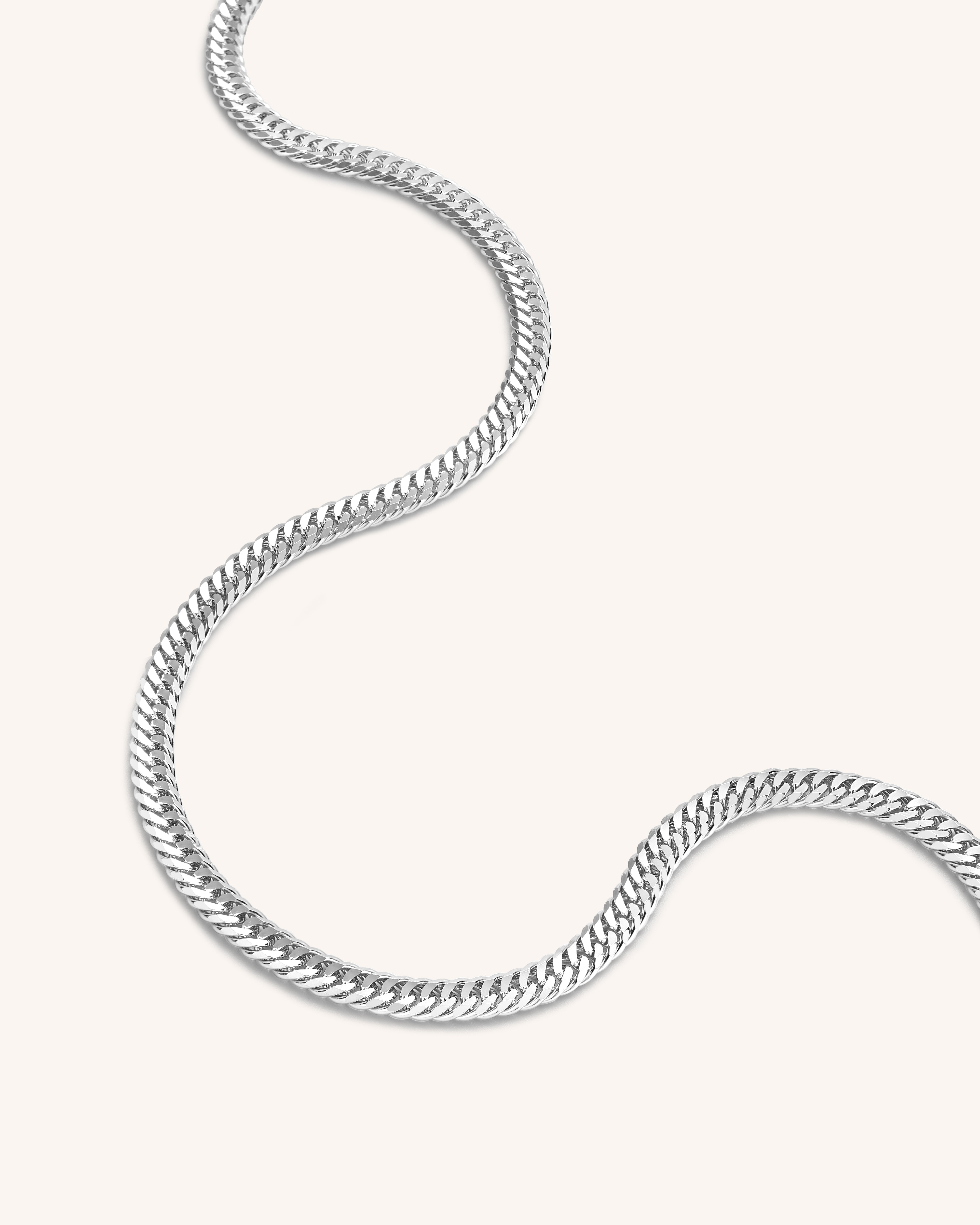 Sterling Silver Curb Chain Necklace