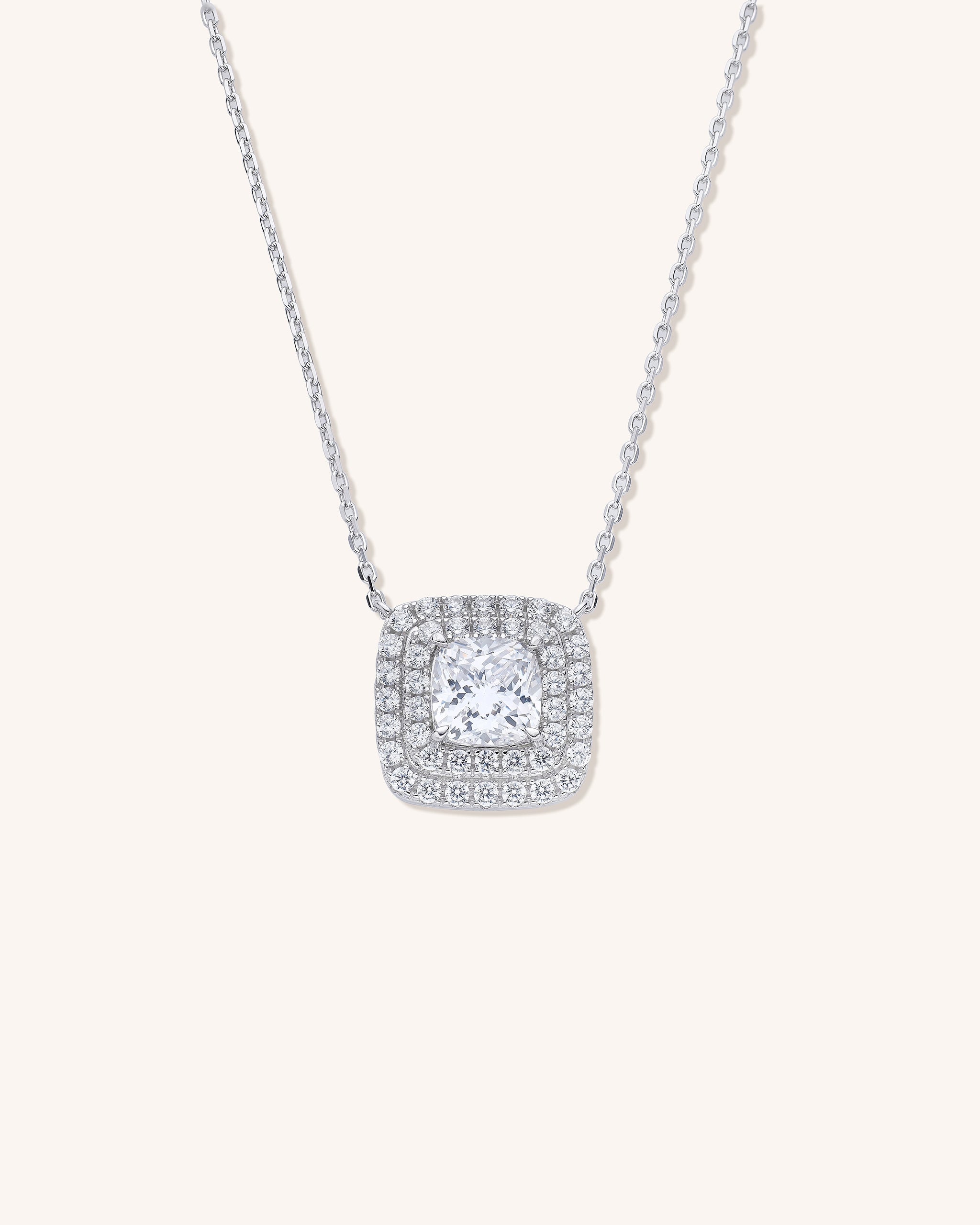 Elizabeth Cushion Cut Necklace