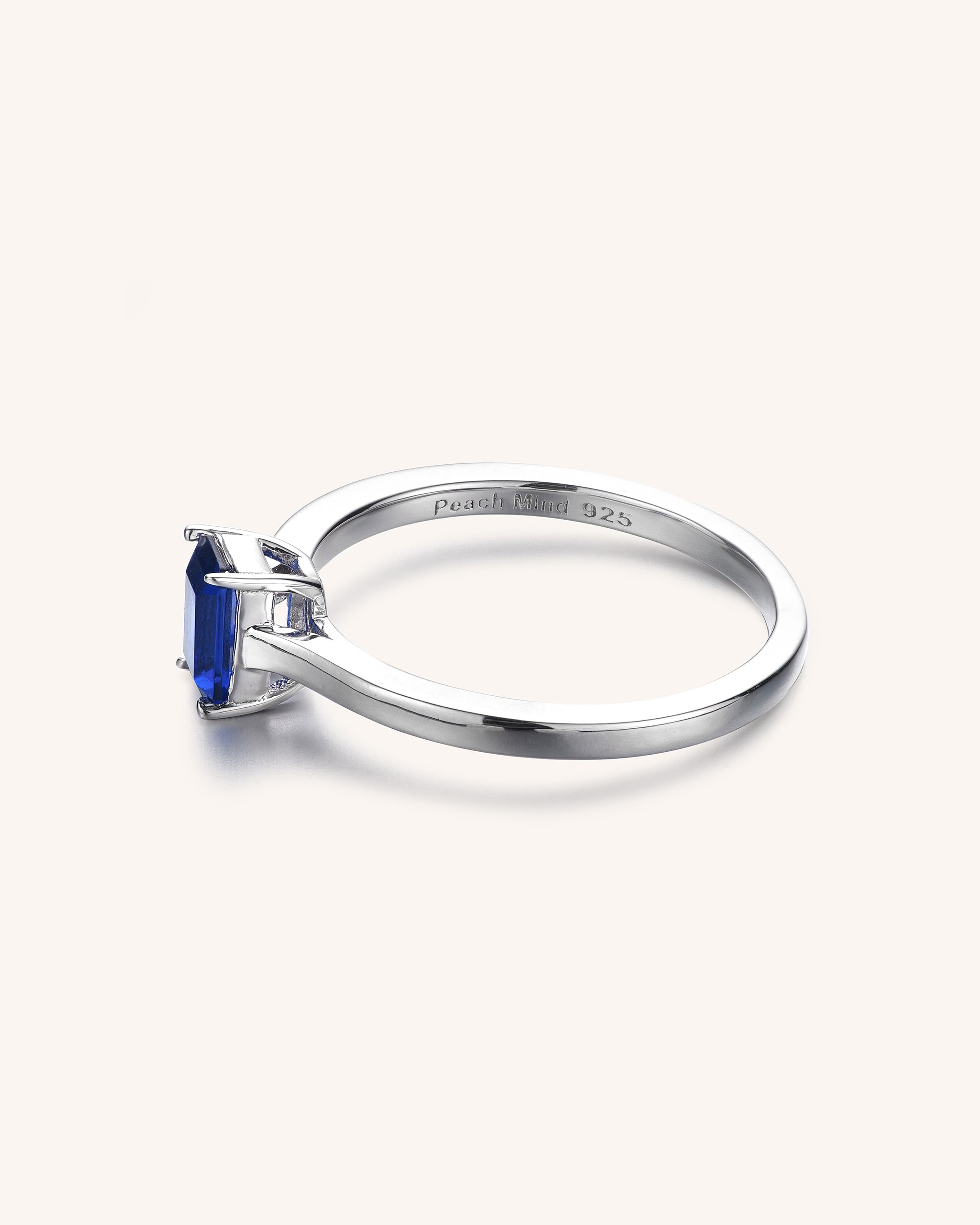 Mini Emerald Cut Stacking Ring