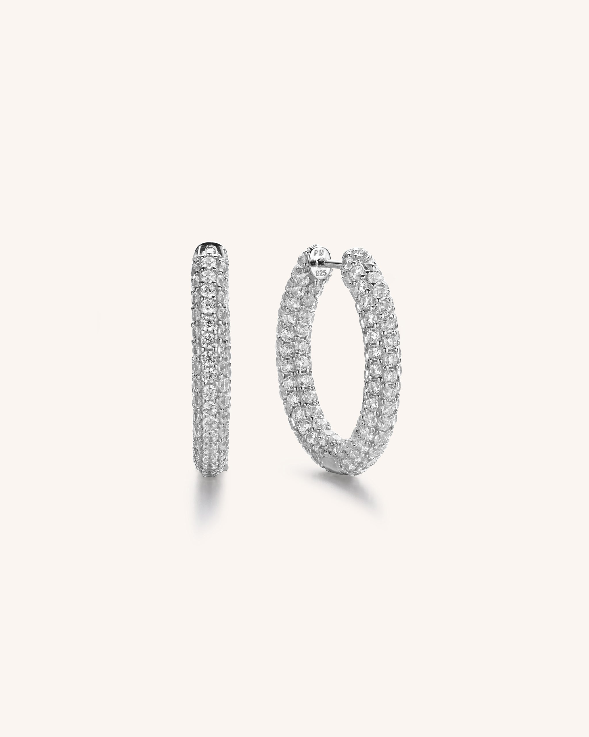 Pavé Twinkle Hoops