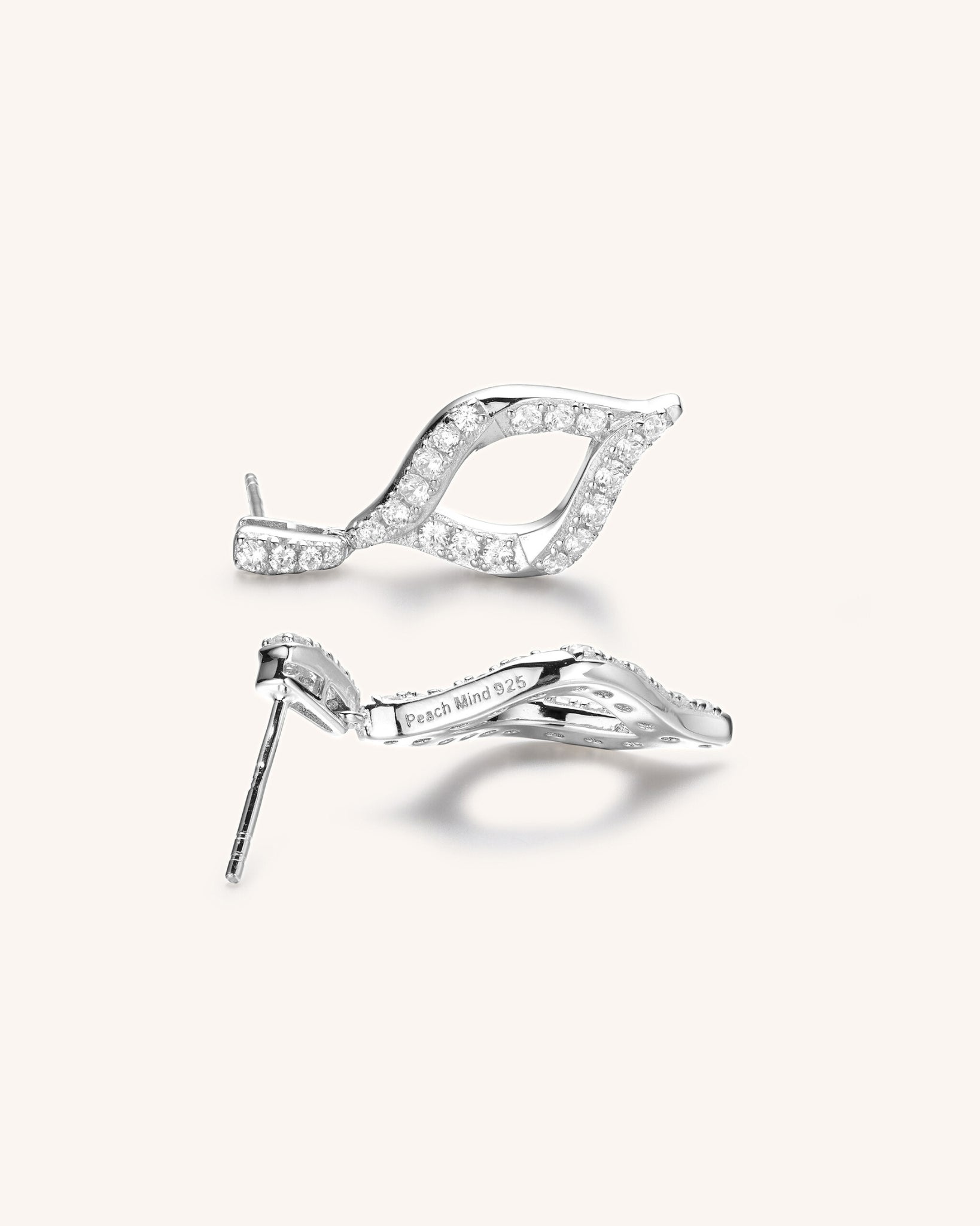 Sterling Silver Swirl Earrings for Women