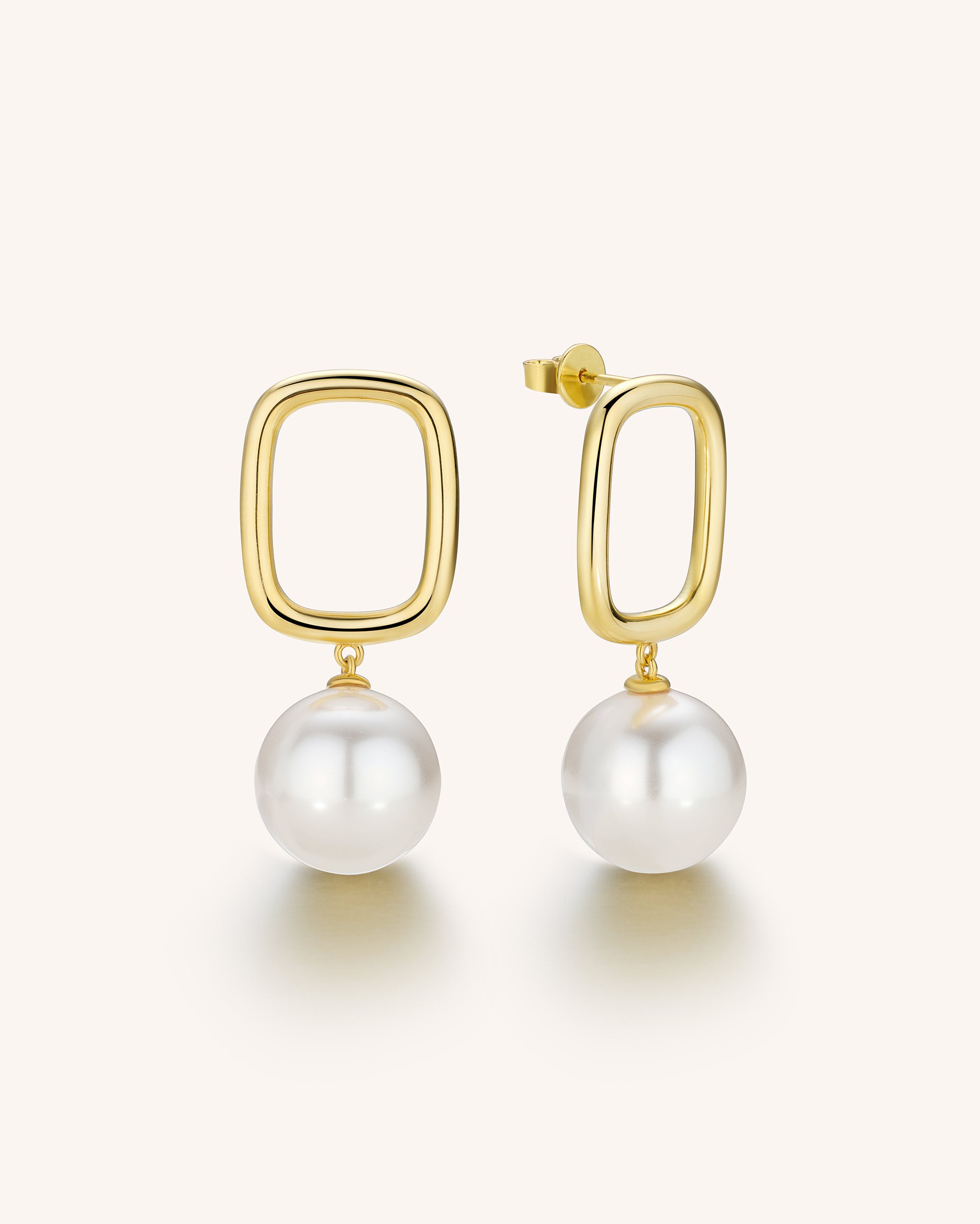 Hoop Pearl Earrings