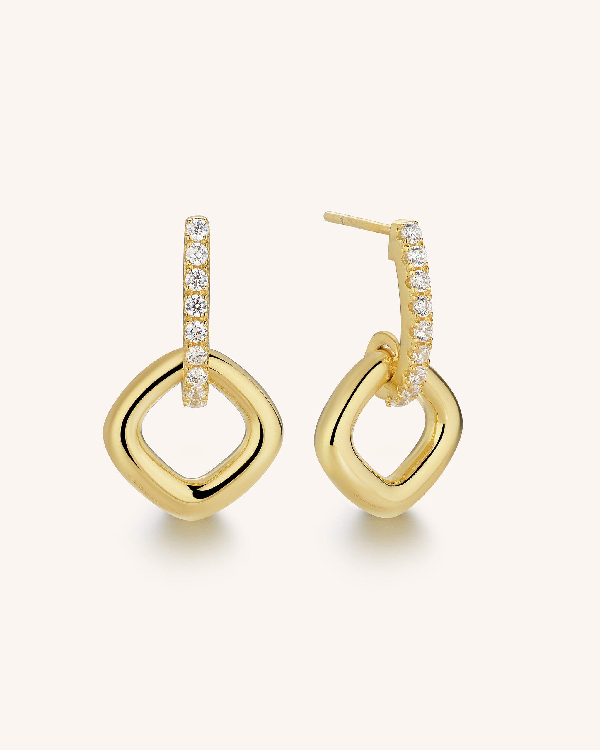 Pavé Donut Earrings