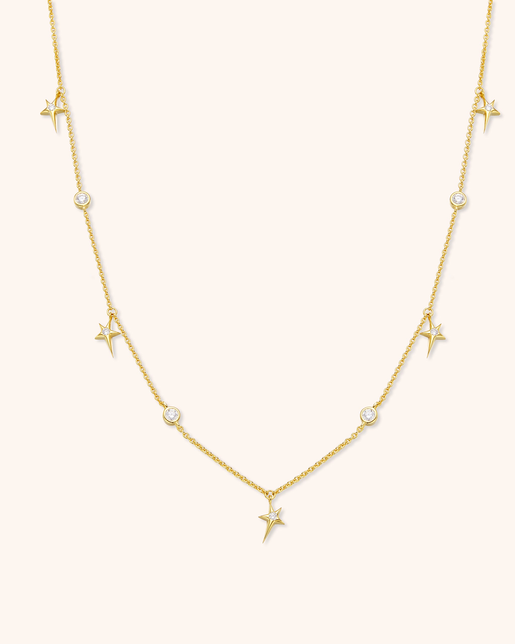 Shooting Star Station Necklace