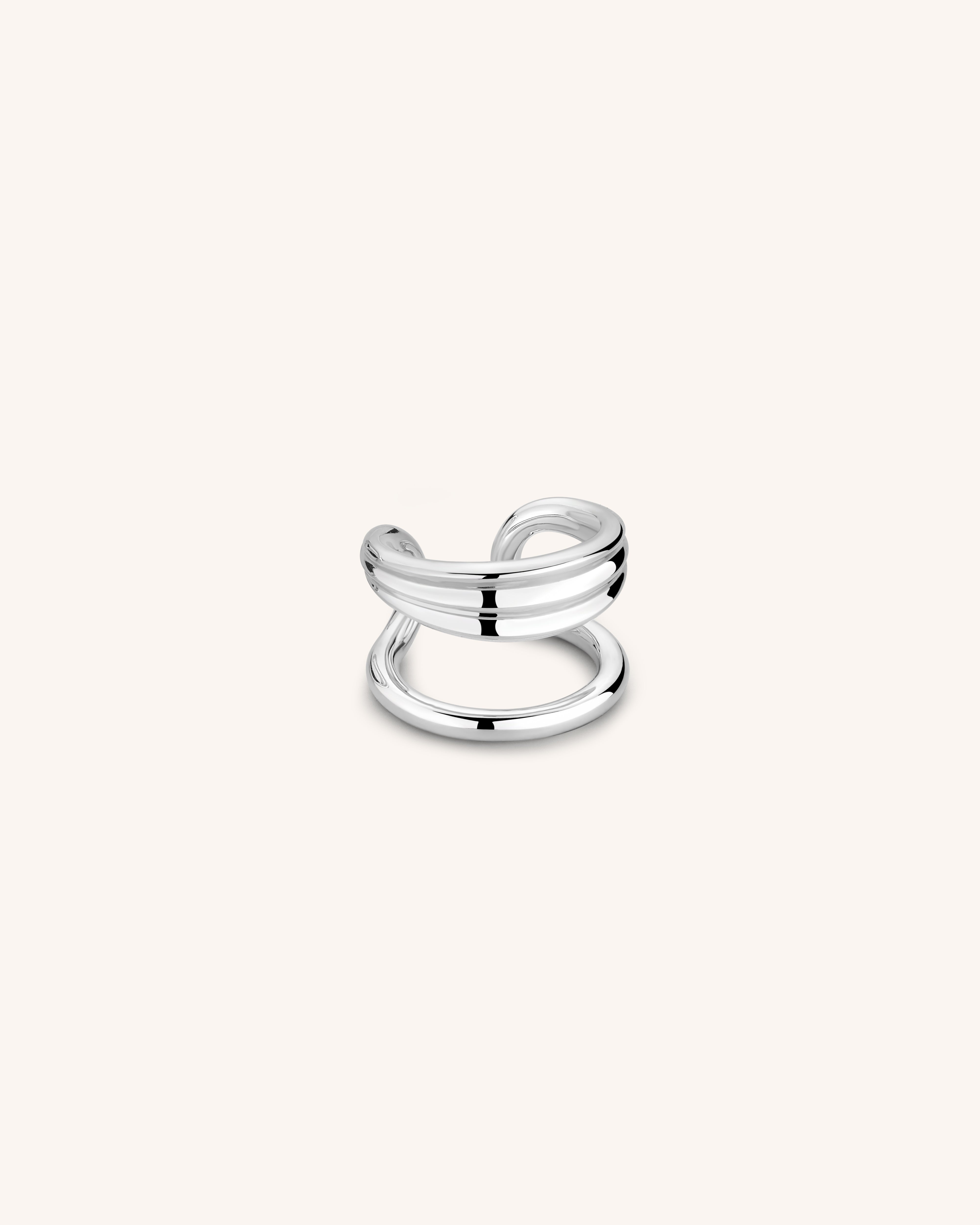 Men's Sterling Silver Lightweight Draft Ear Cuff
