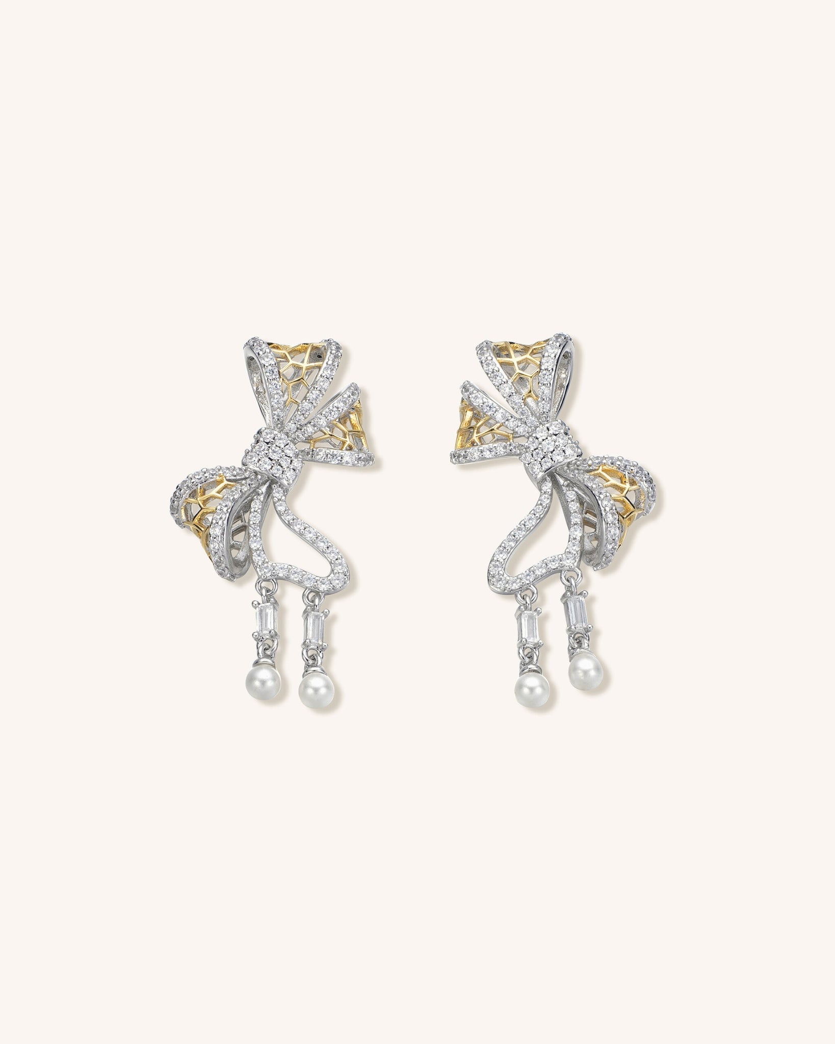 Lace Bow Earrings for Women