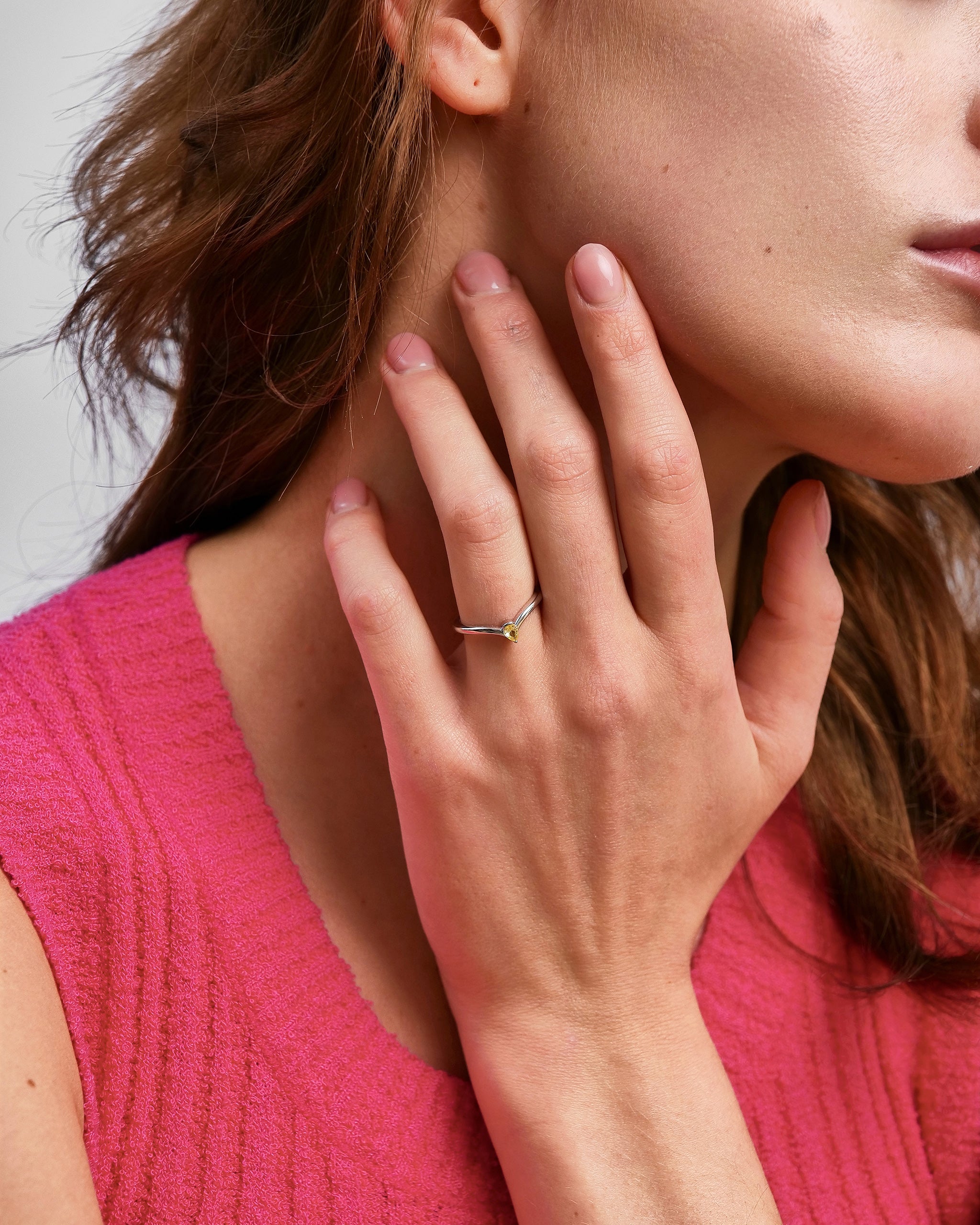Manga Pear Cut Ring