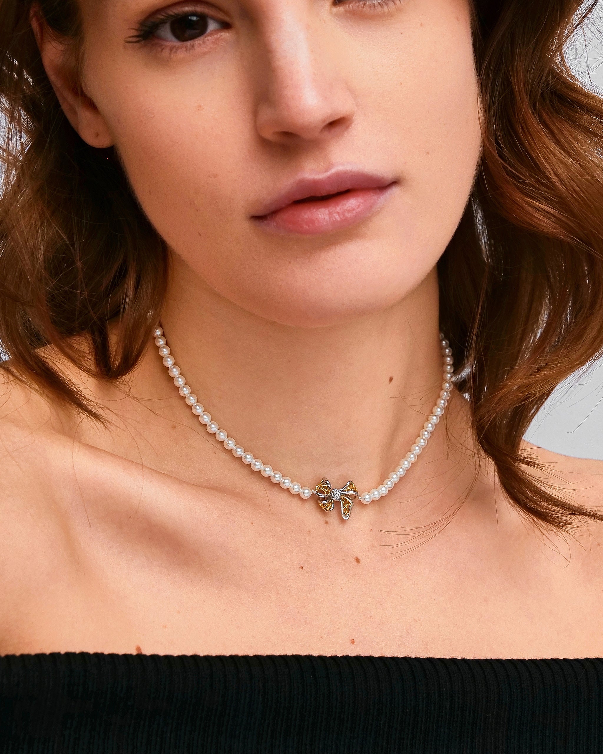 Lace Bow Choker for Women