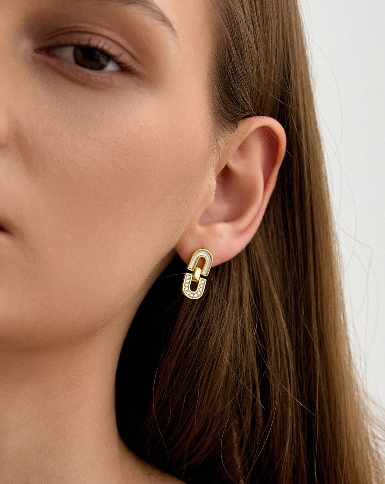 U Link Earrings